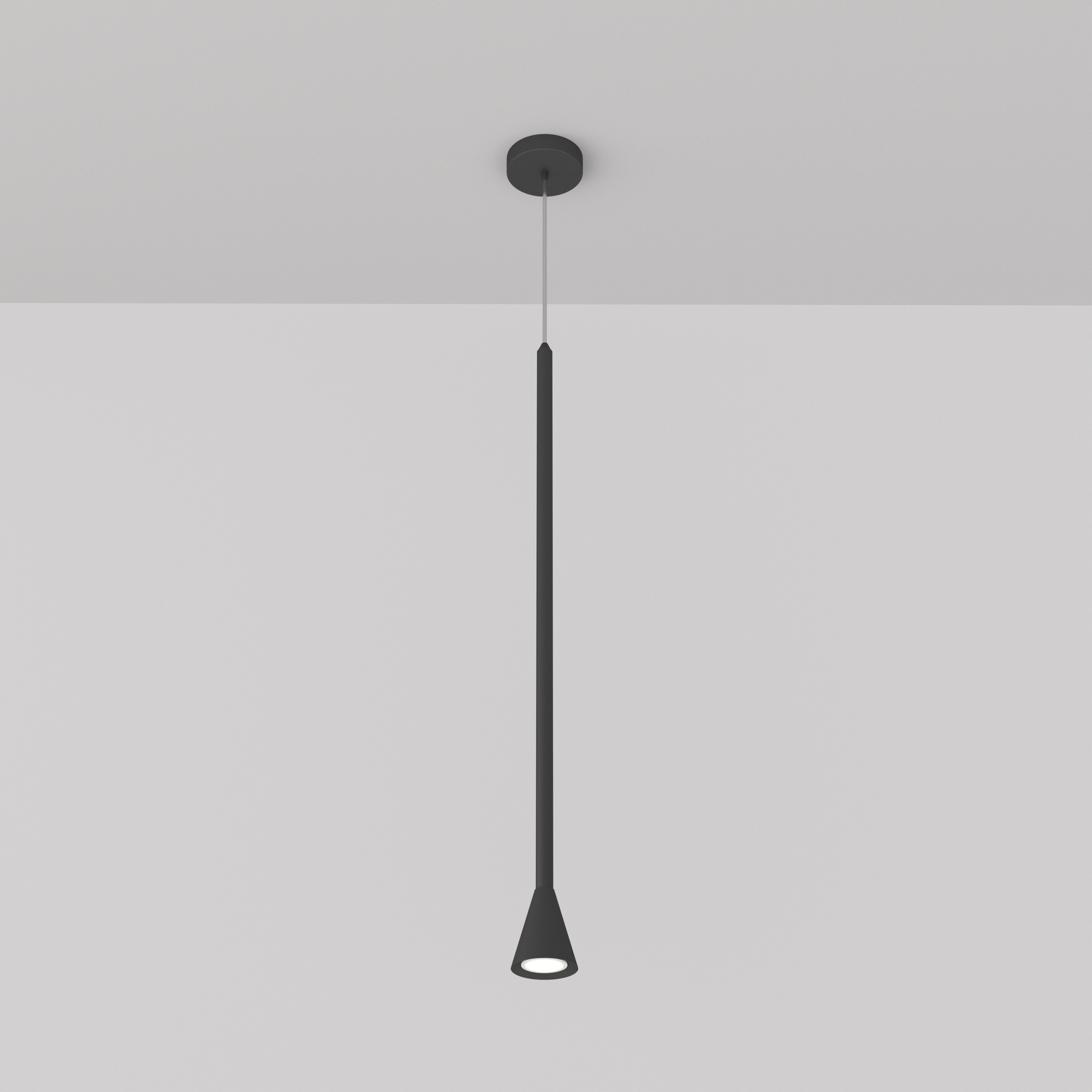 Pfeil Pendelleuchte Metall Schwarz Ø 8cm