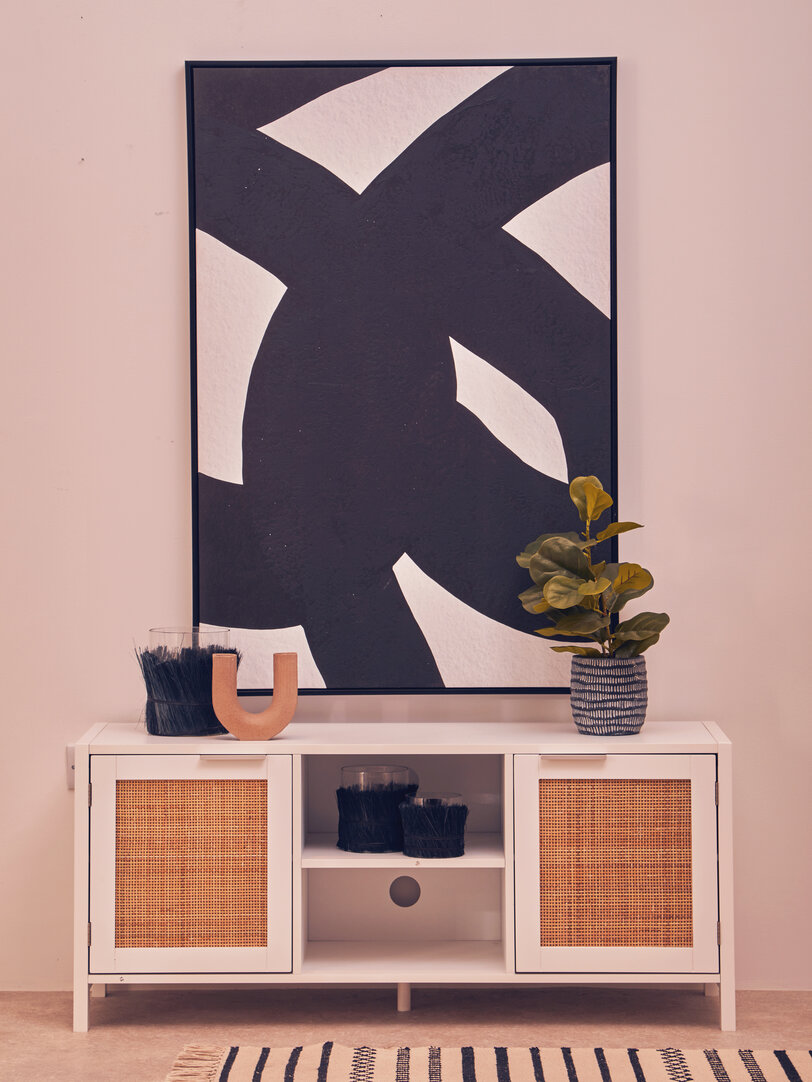 Kuta Kerzenhalter / Vase Groß Schwarz