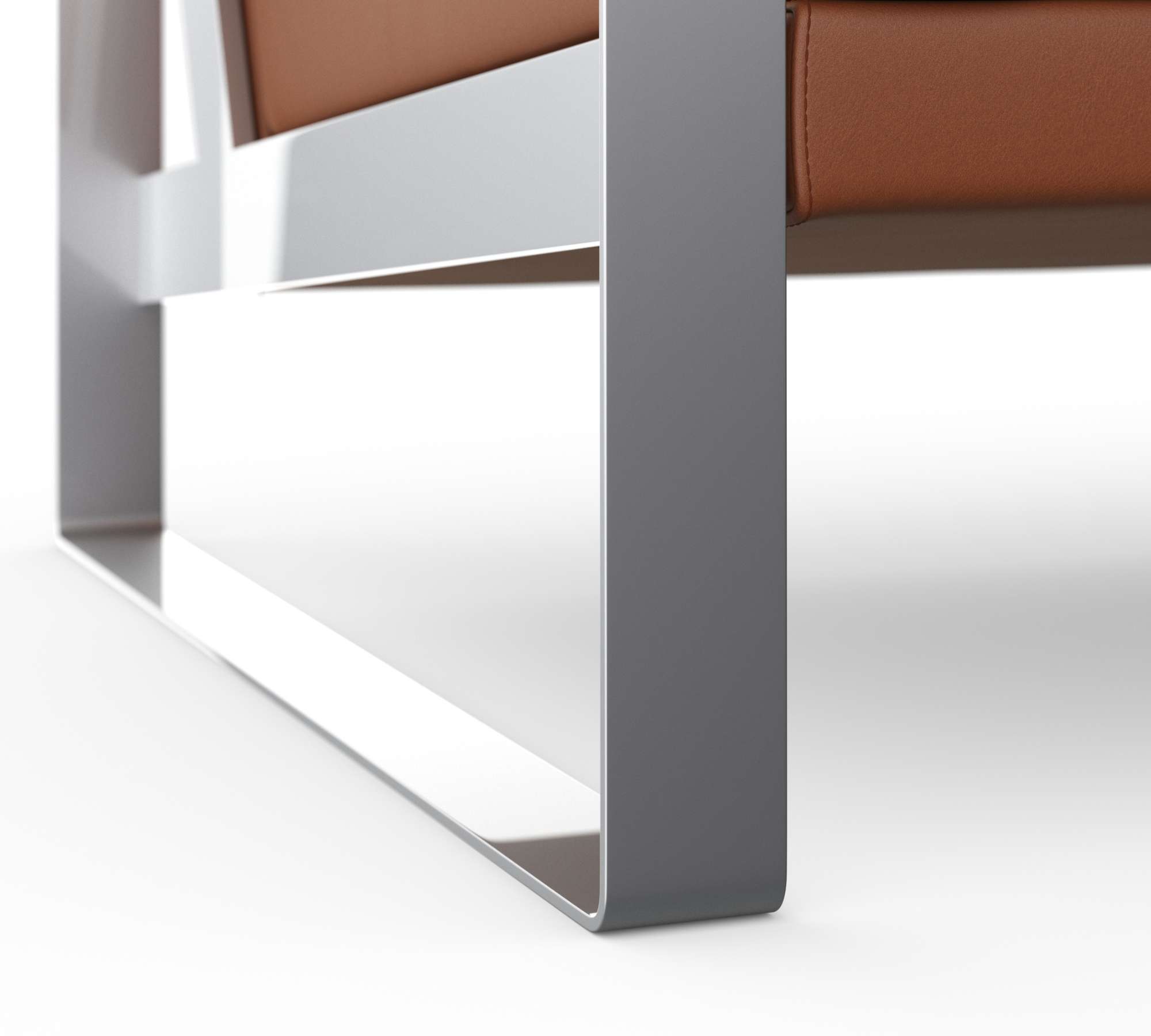 Frame Sofa 3-Sitzer Leder Cognac