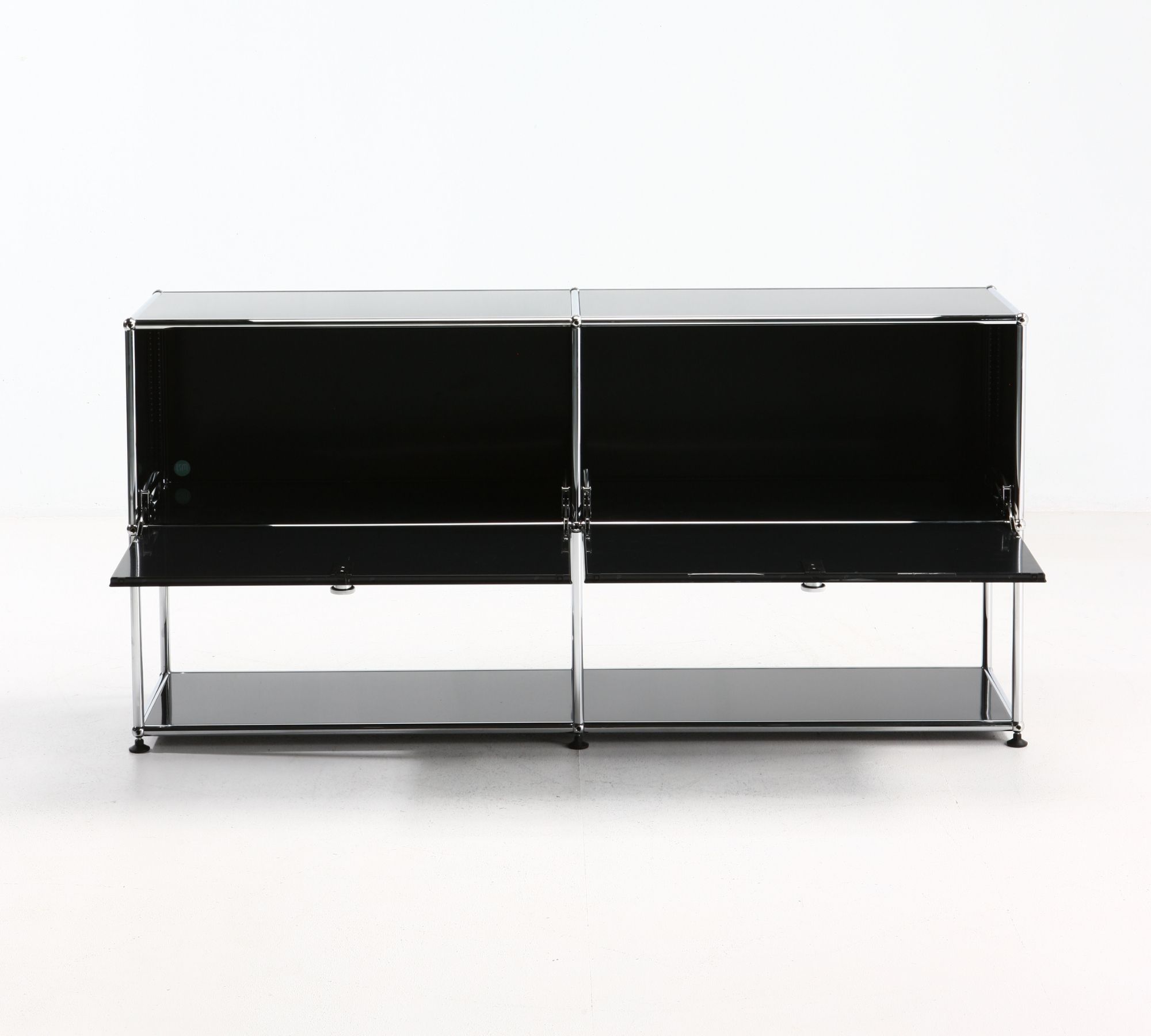 Sideboard 2x1 Mit 2 Klapptüren Graphitschwarz