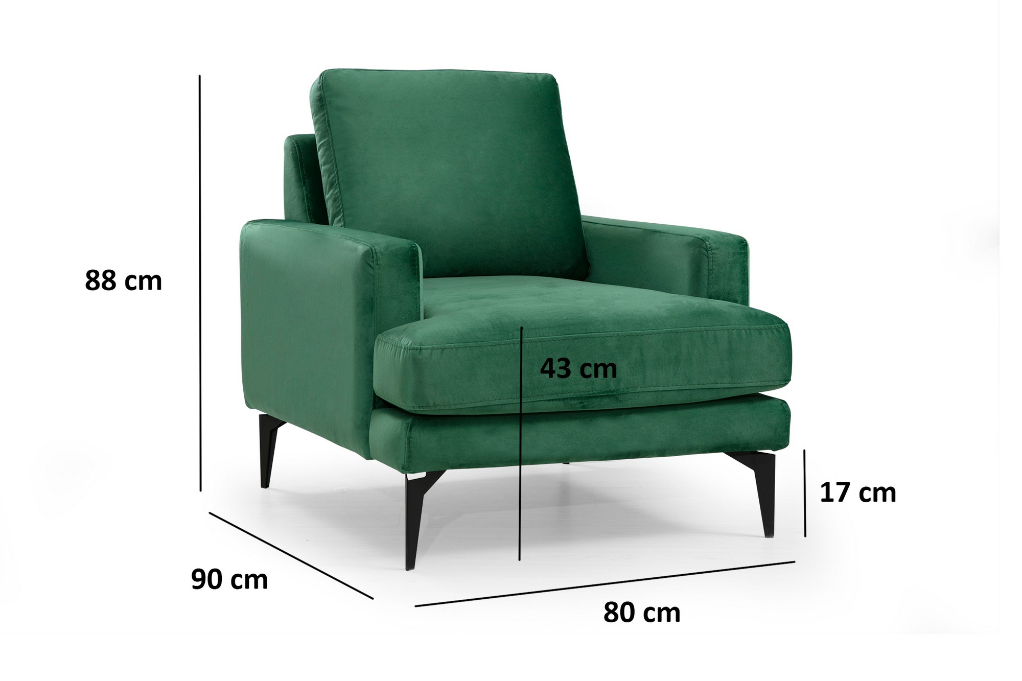Papira Armchair Green