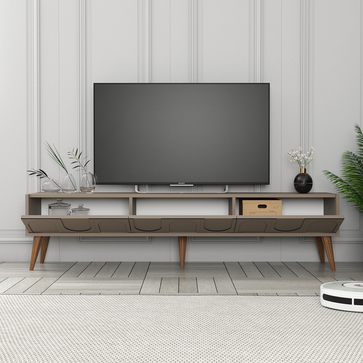 Lyon 44 TV cabinet Wood veneer Atlas