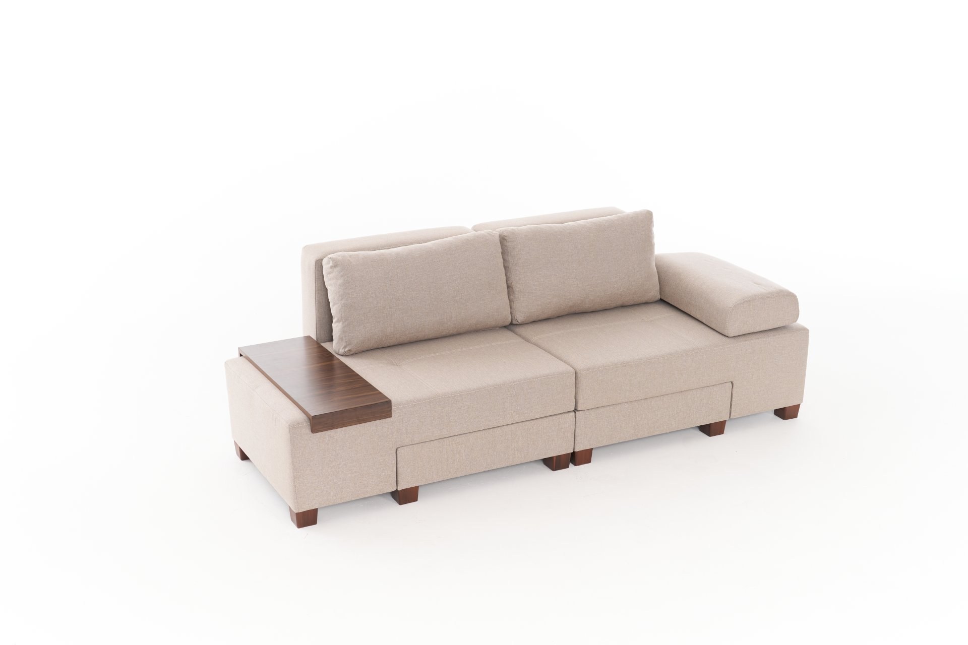 Perenna Sofa 3-Sitzer Leinen Creme