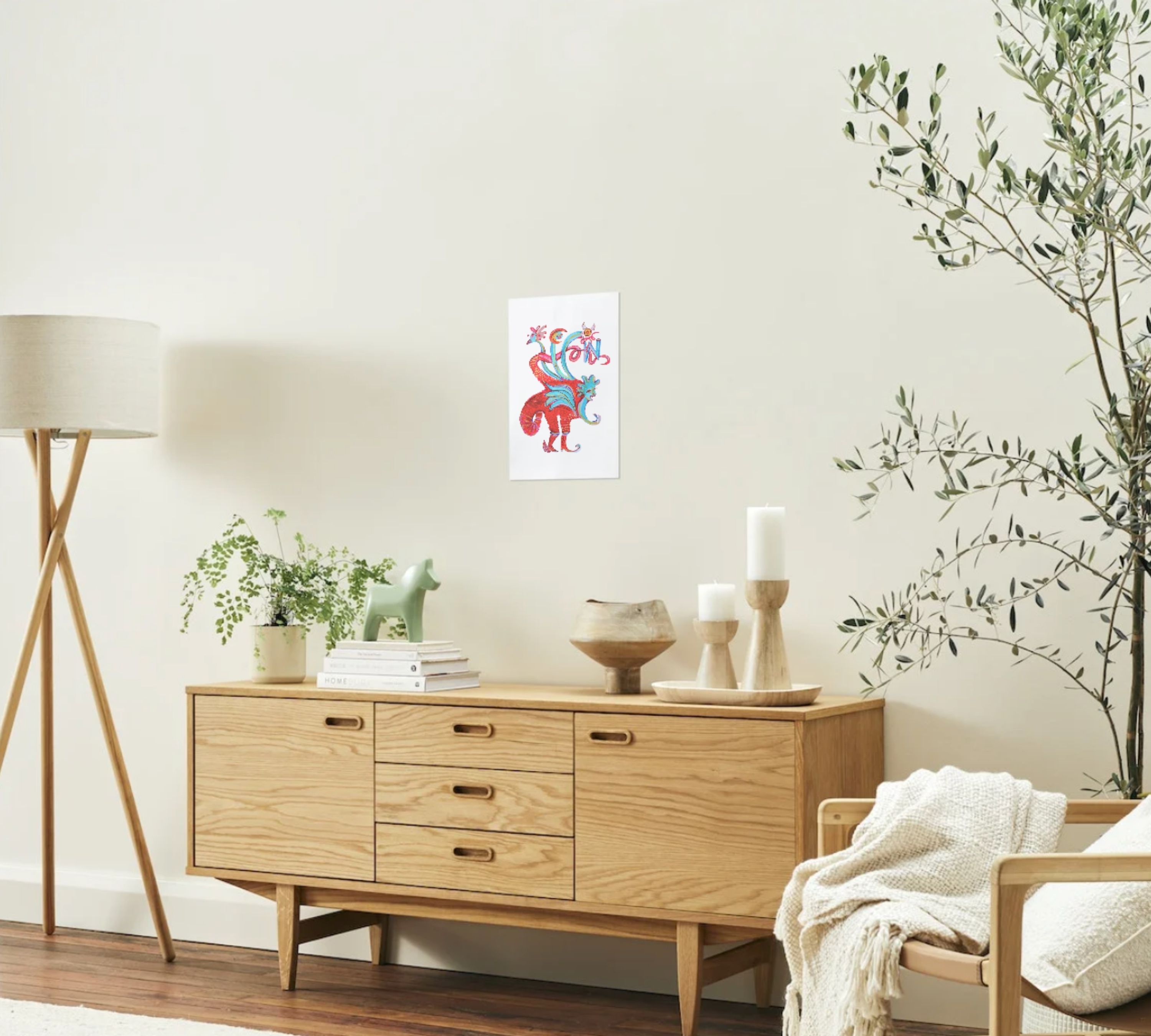 Phyton Art printMulticolor