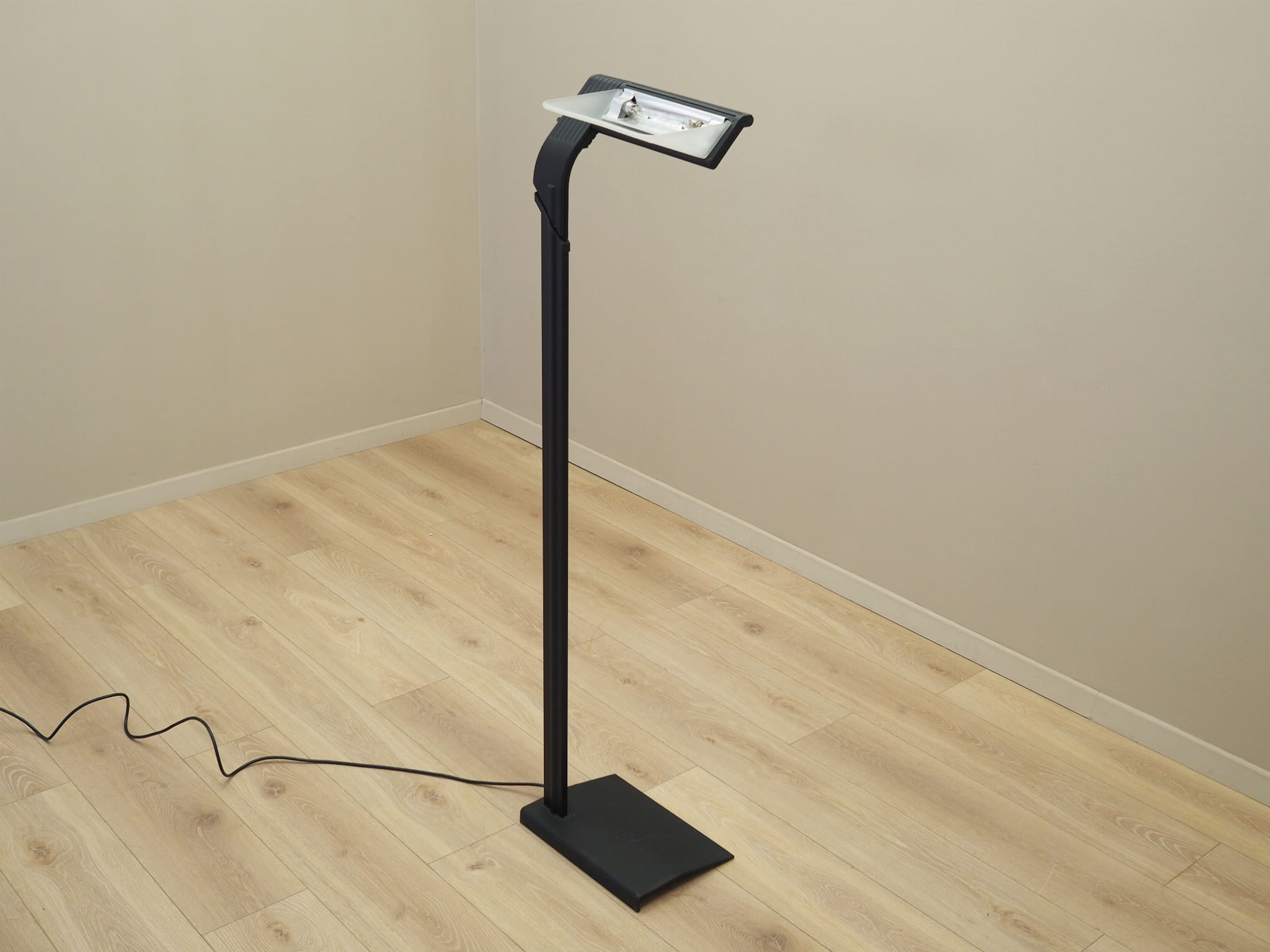 Floor lamp metal glass 1990s