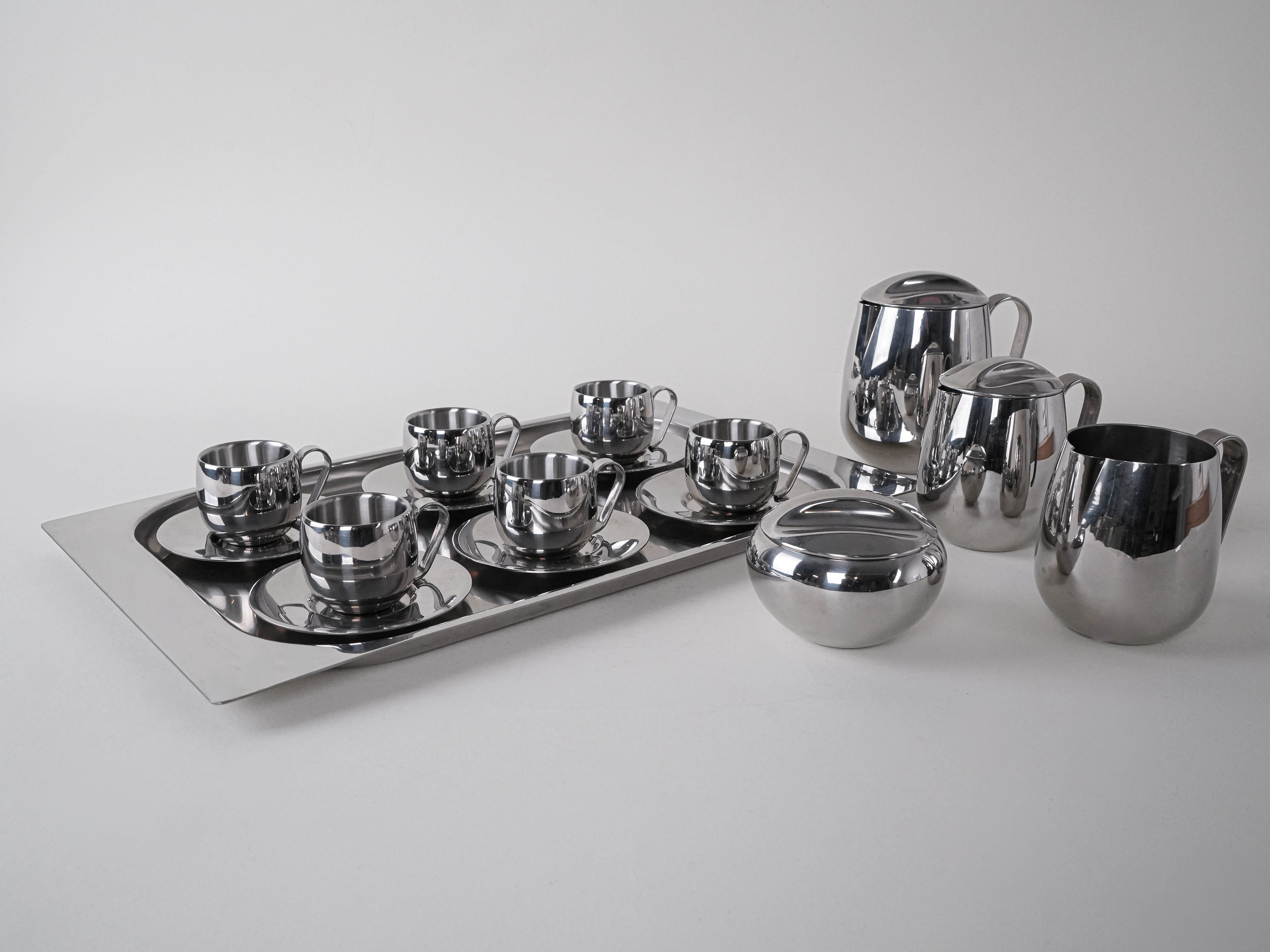 Kaffee- und Tee-Service Silber