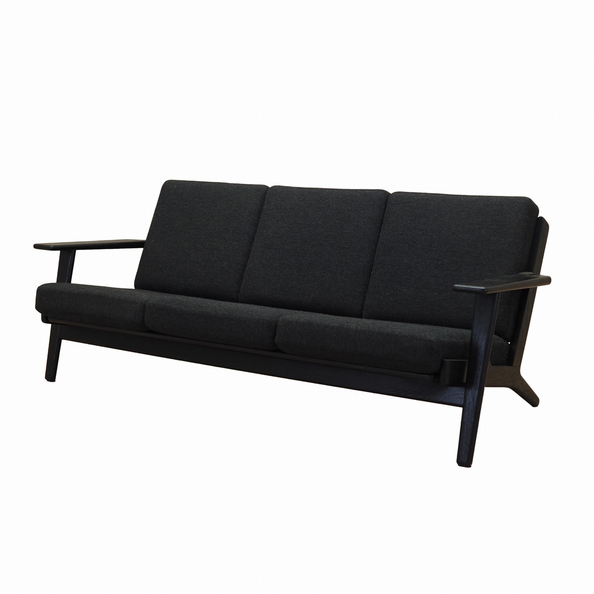 Sofa Textil Holz Schwarz 1960er Jahre