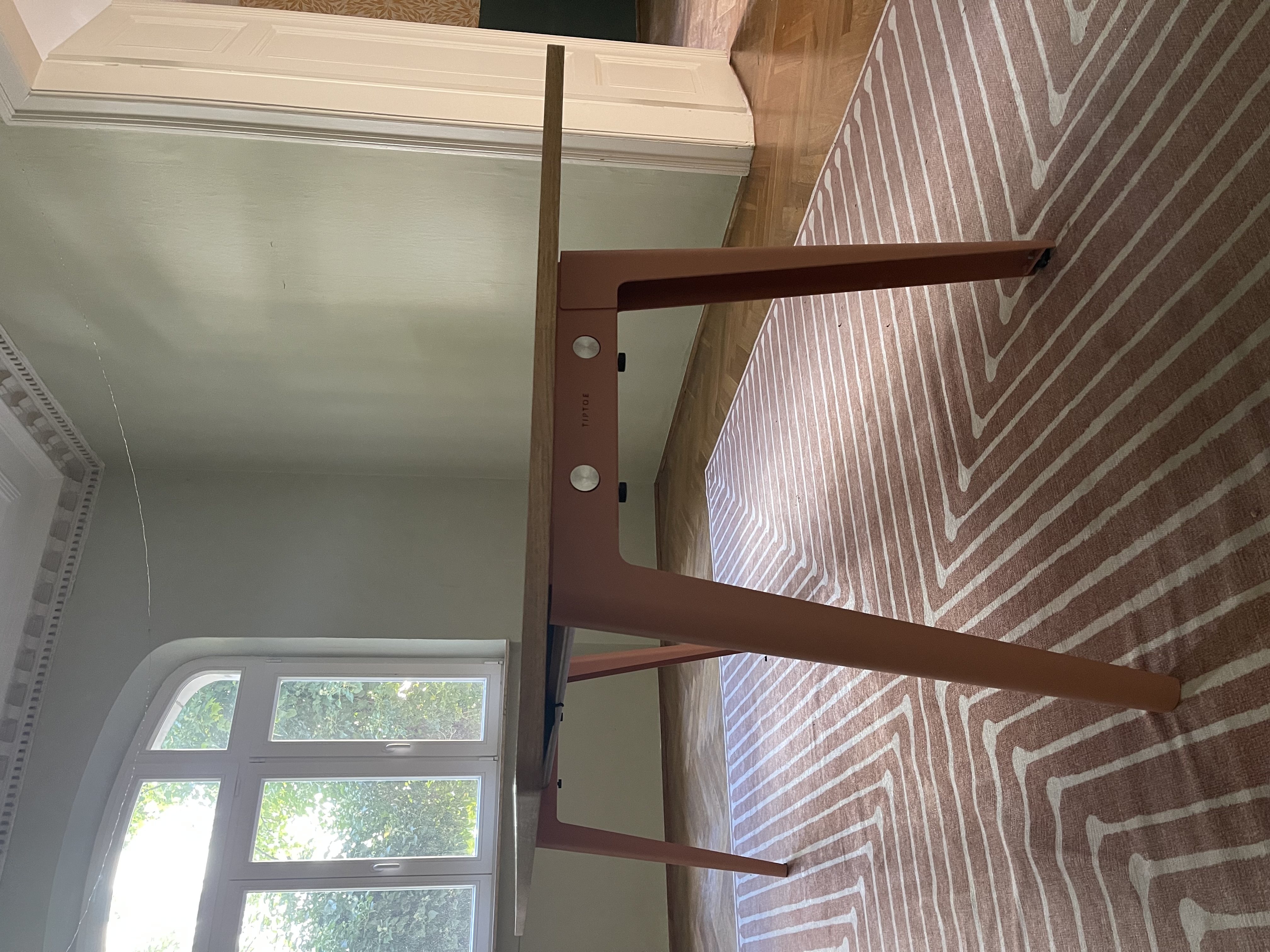 Design Esstisch Holz Stahl