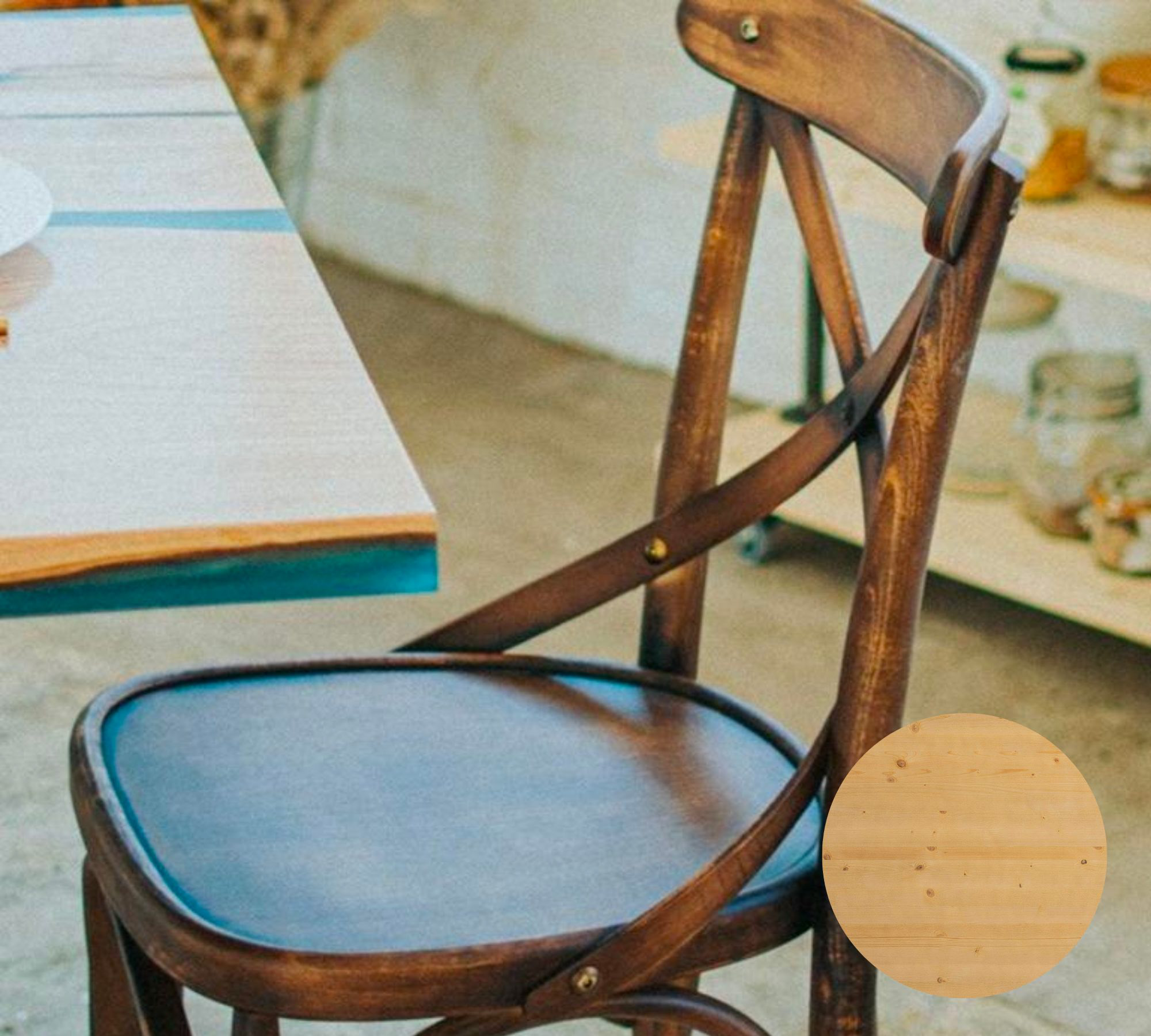 Galia Stuhl Holz Olive