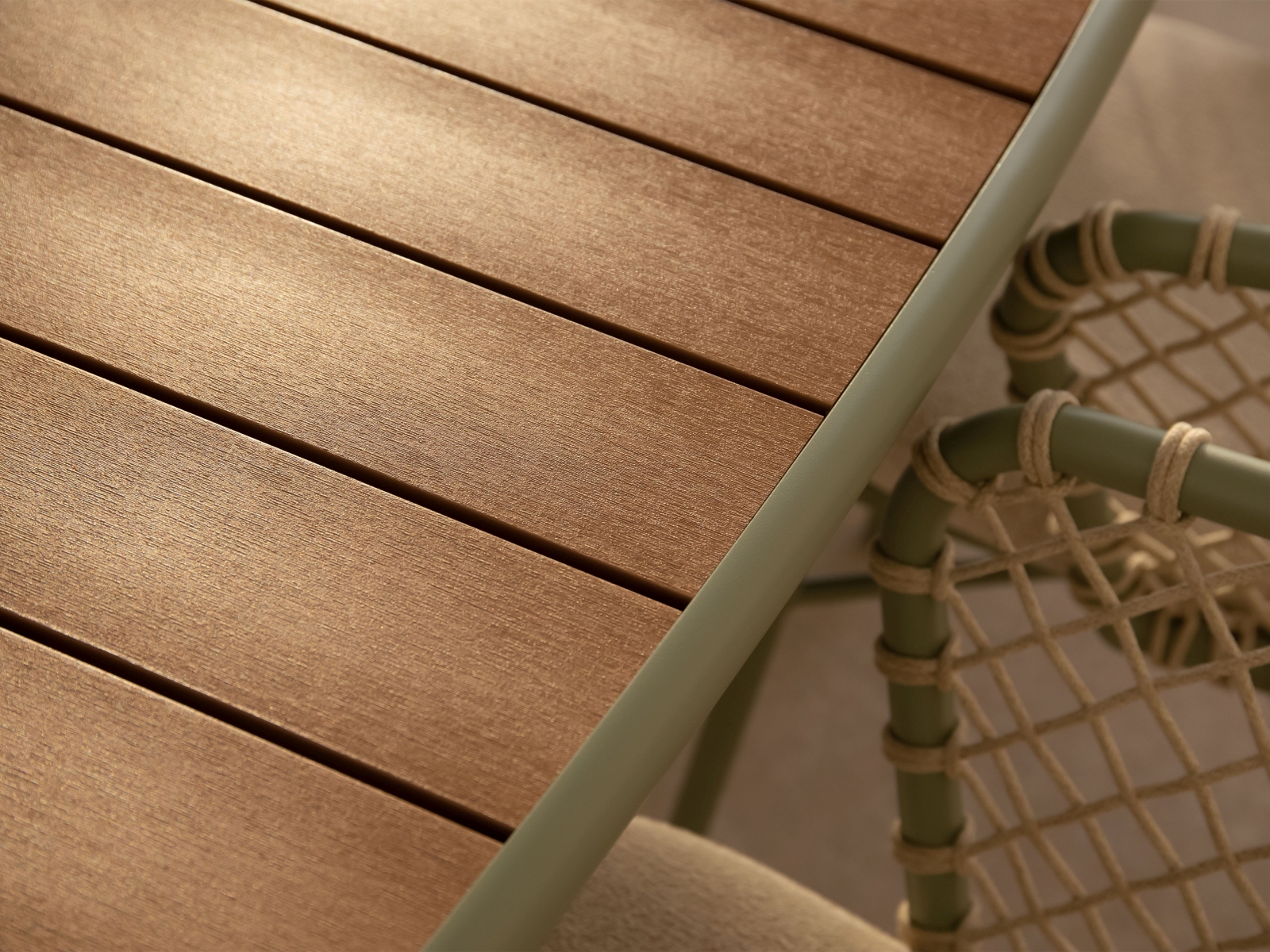 Niublau Gartentisch 6-Sitzer Kunststoff Braun 180x90x75 cm