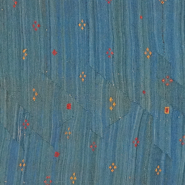 Kilim Gashgai Teppich Blau