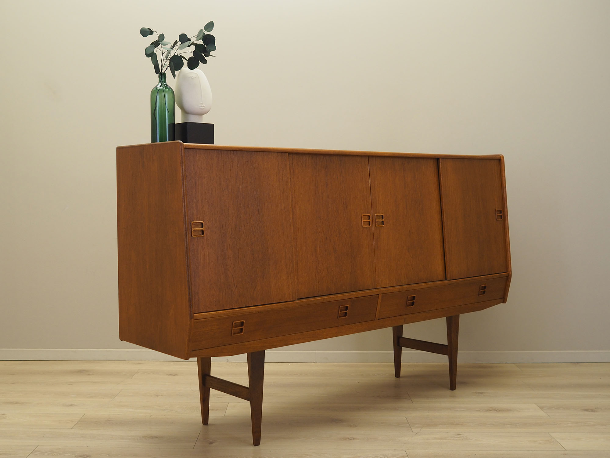 Highboard Teakholz 1960er Jahre