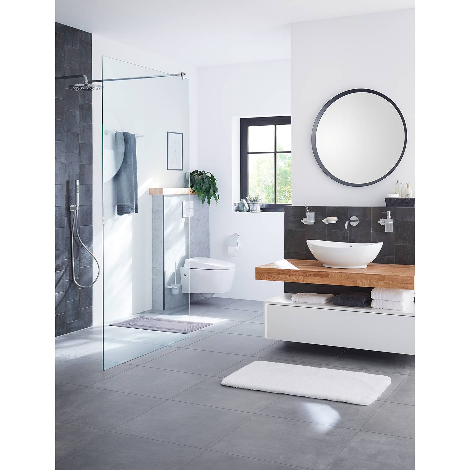 Seifenschale Apollo Milchglas Silber