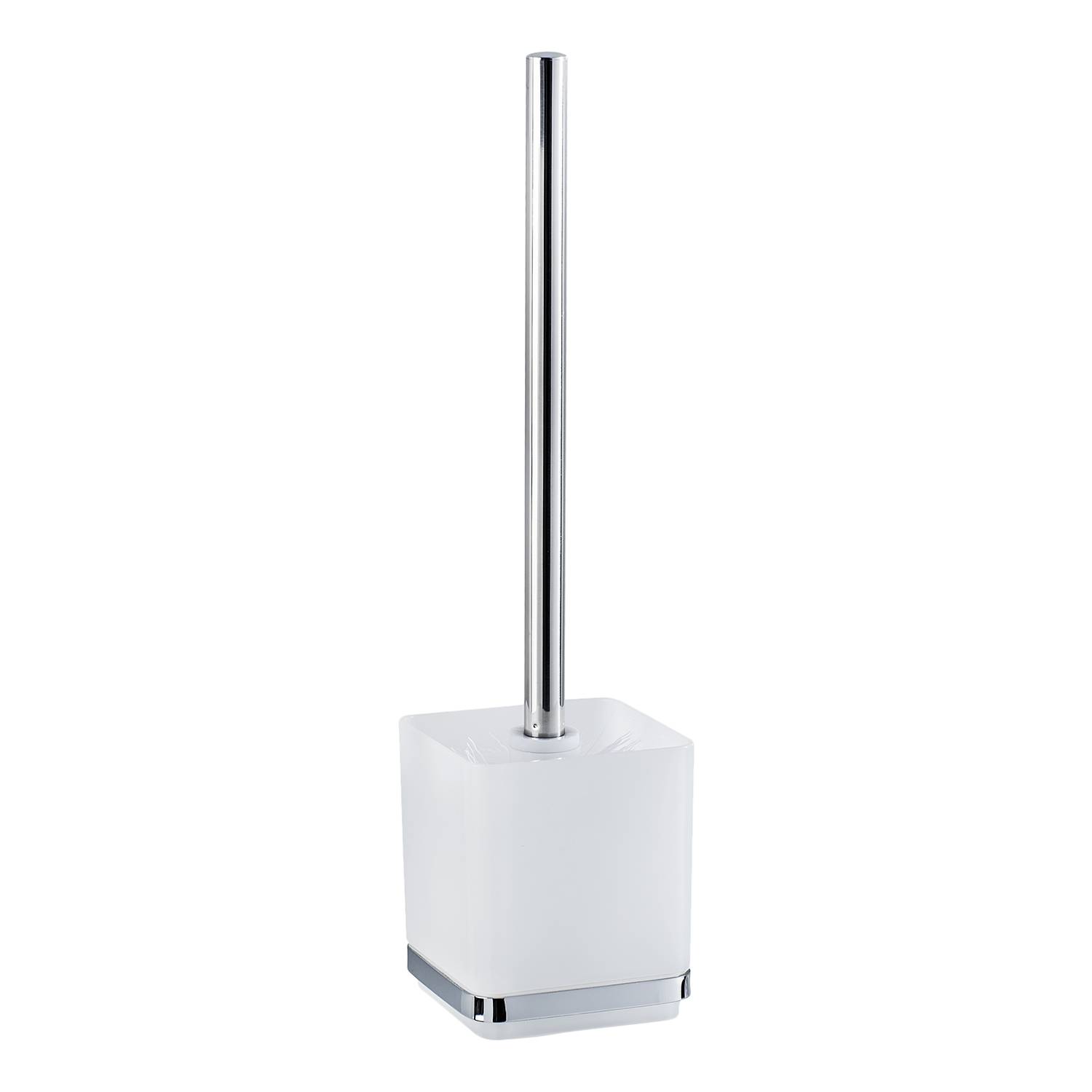 Vacuum-Loc WC-Garnitur Quadro Edelstahl Transparent