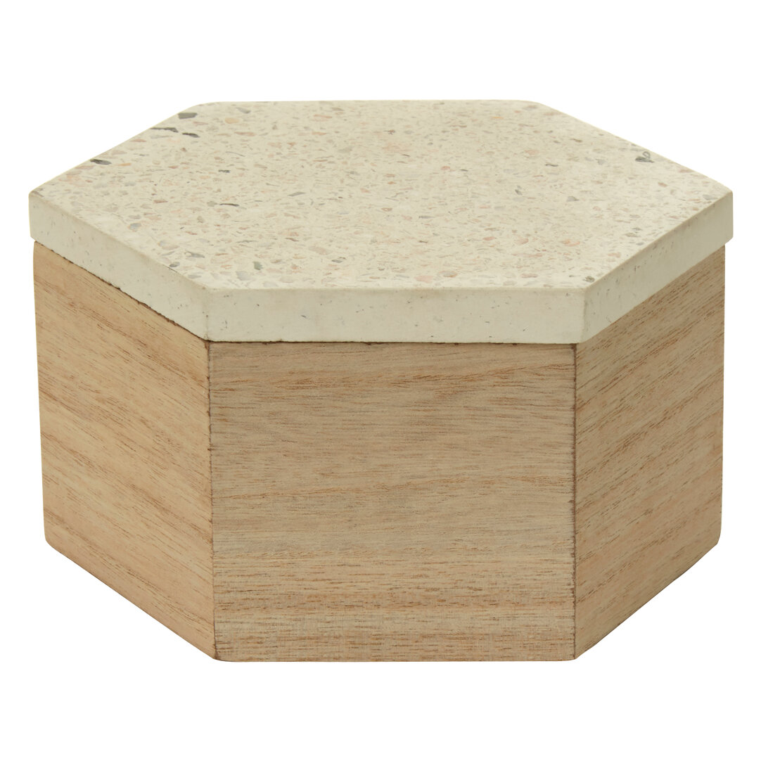 Mimo Kleine Terrazzo-Deckeldose mit Deckel
