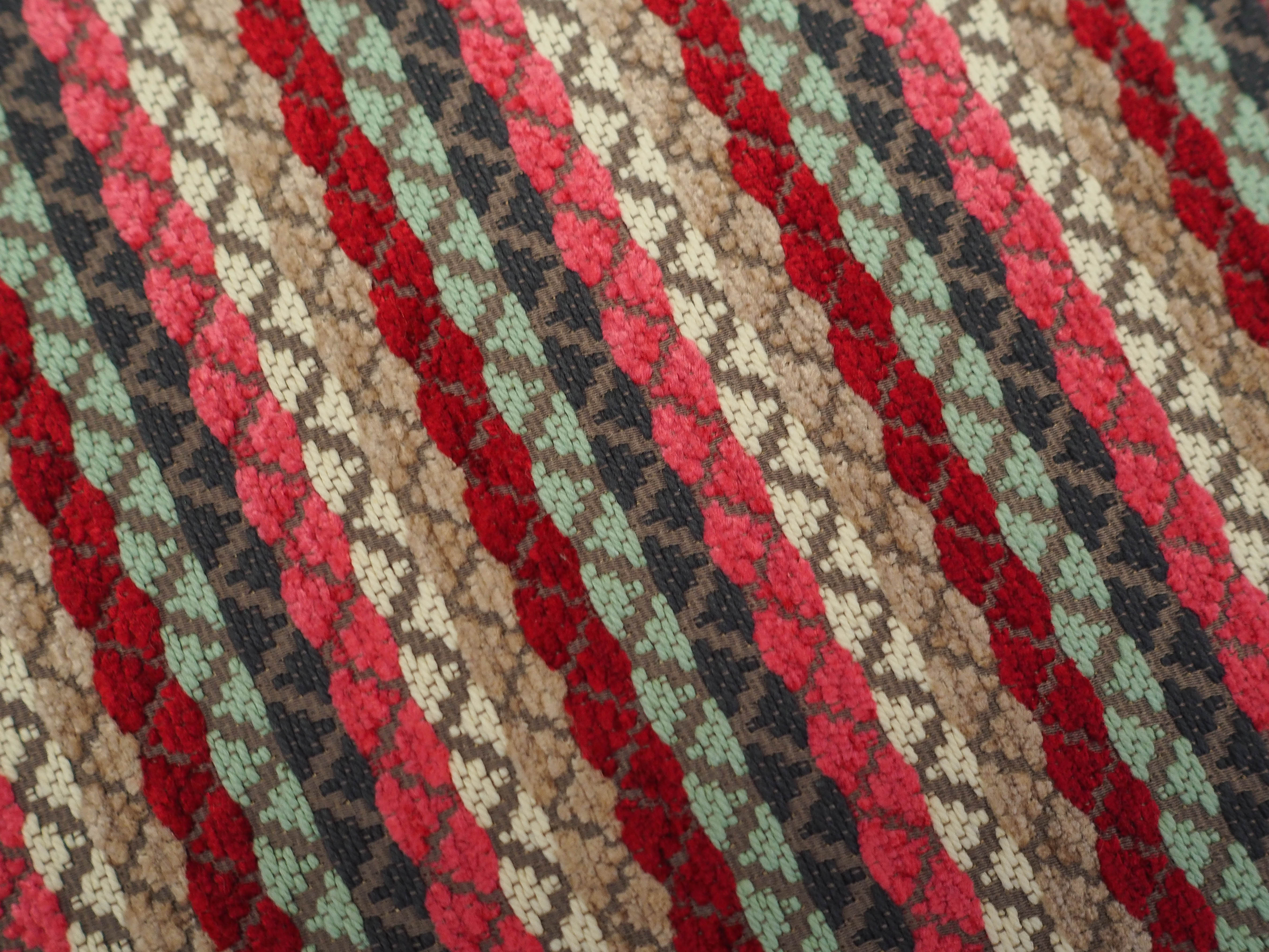 Fußhocker-Set 2-Teilig Braun 1990er Jahre