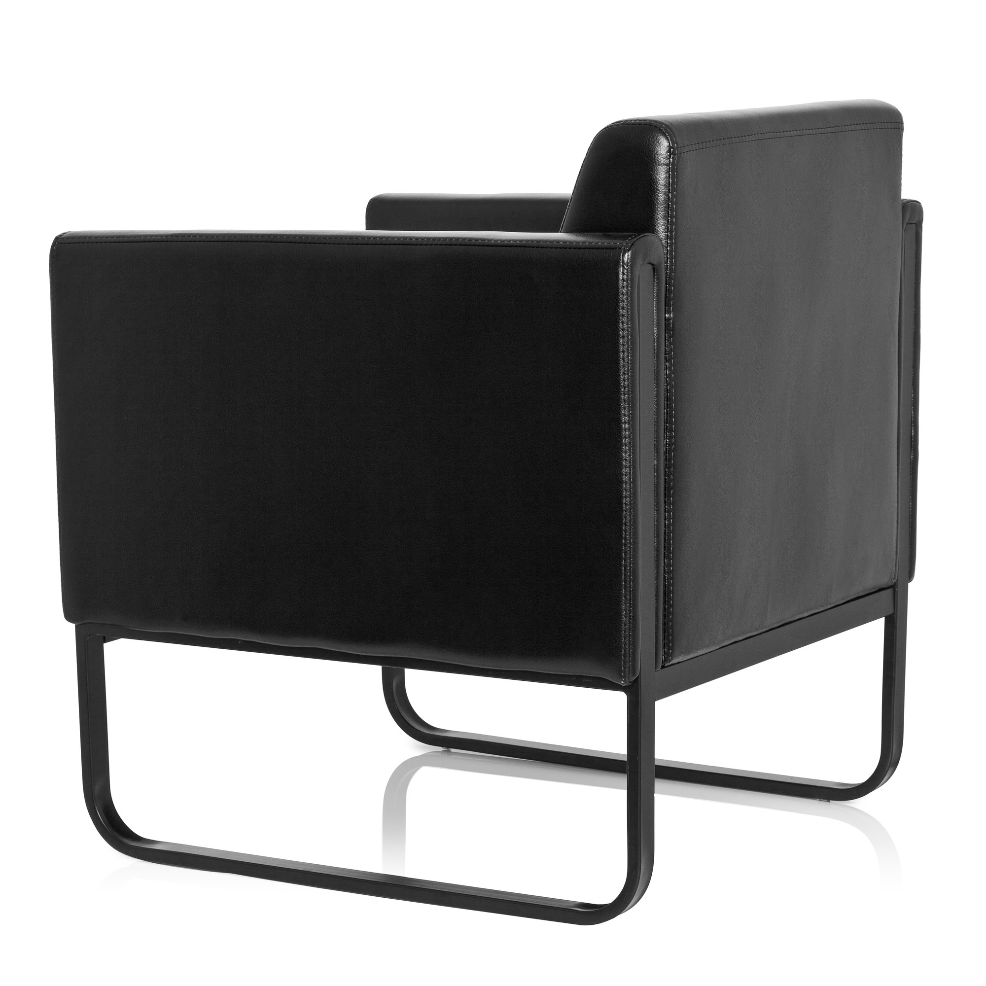 BALI BLACK armchair Artificial leather 1-seater Black