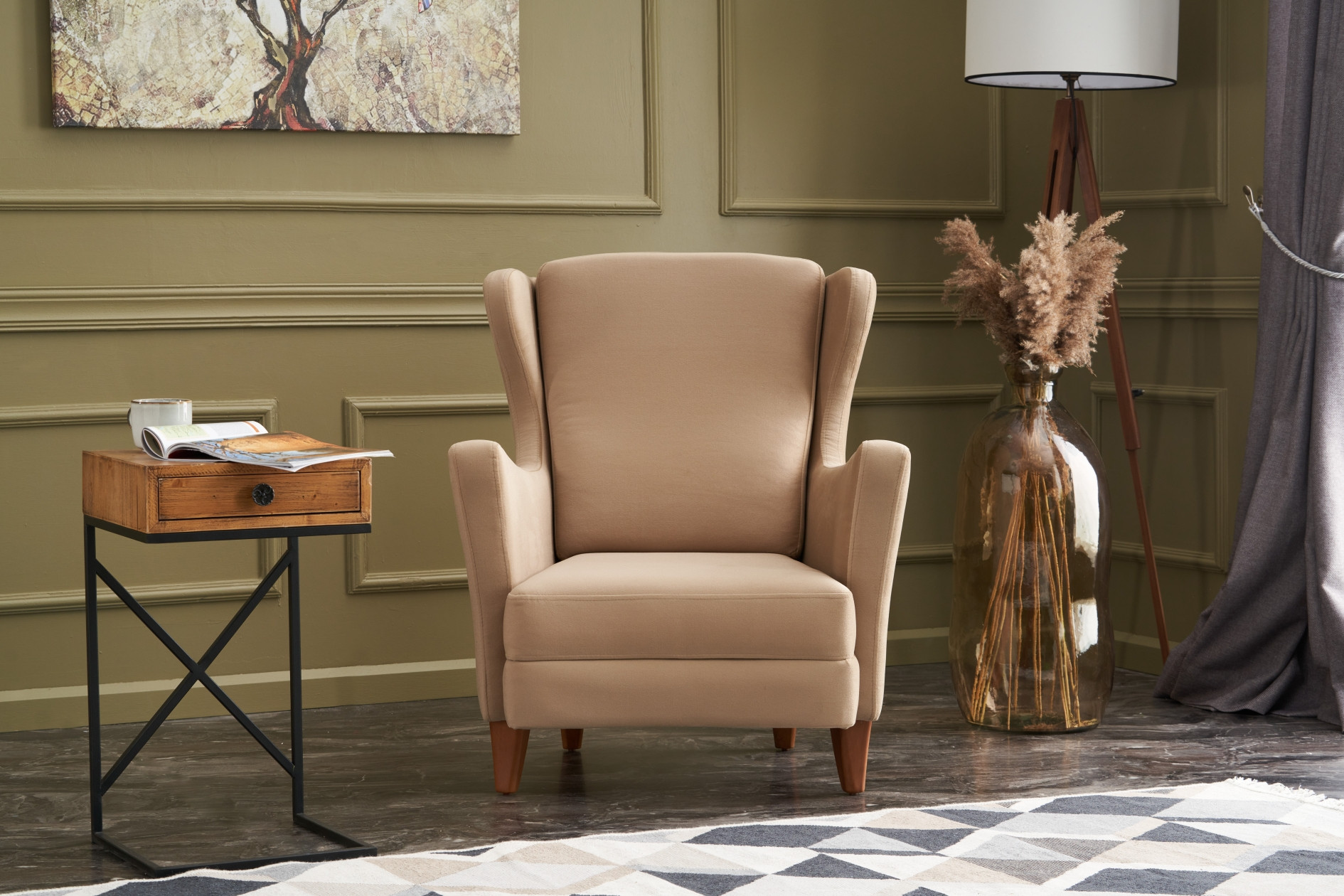 Lola Berjer Armchair Cream-colored