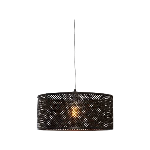 Java Pendant Lamp Bamboo Black