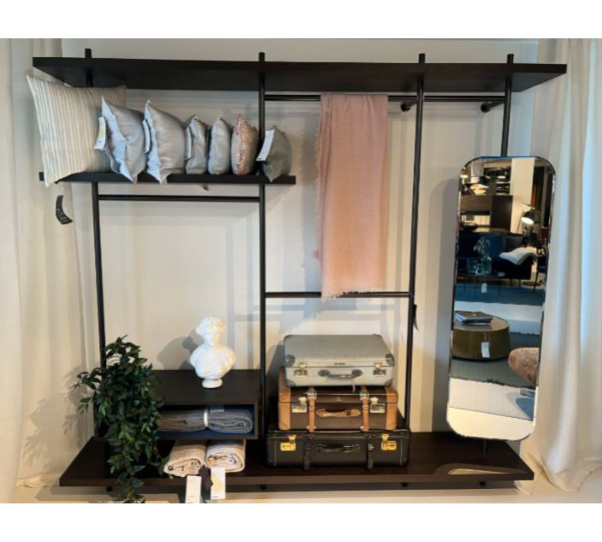 Boutique Mast System Night Garderobe Eisen Schwarz