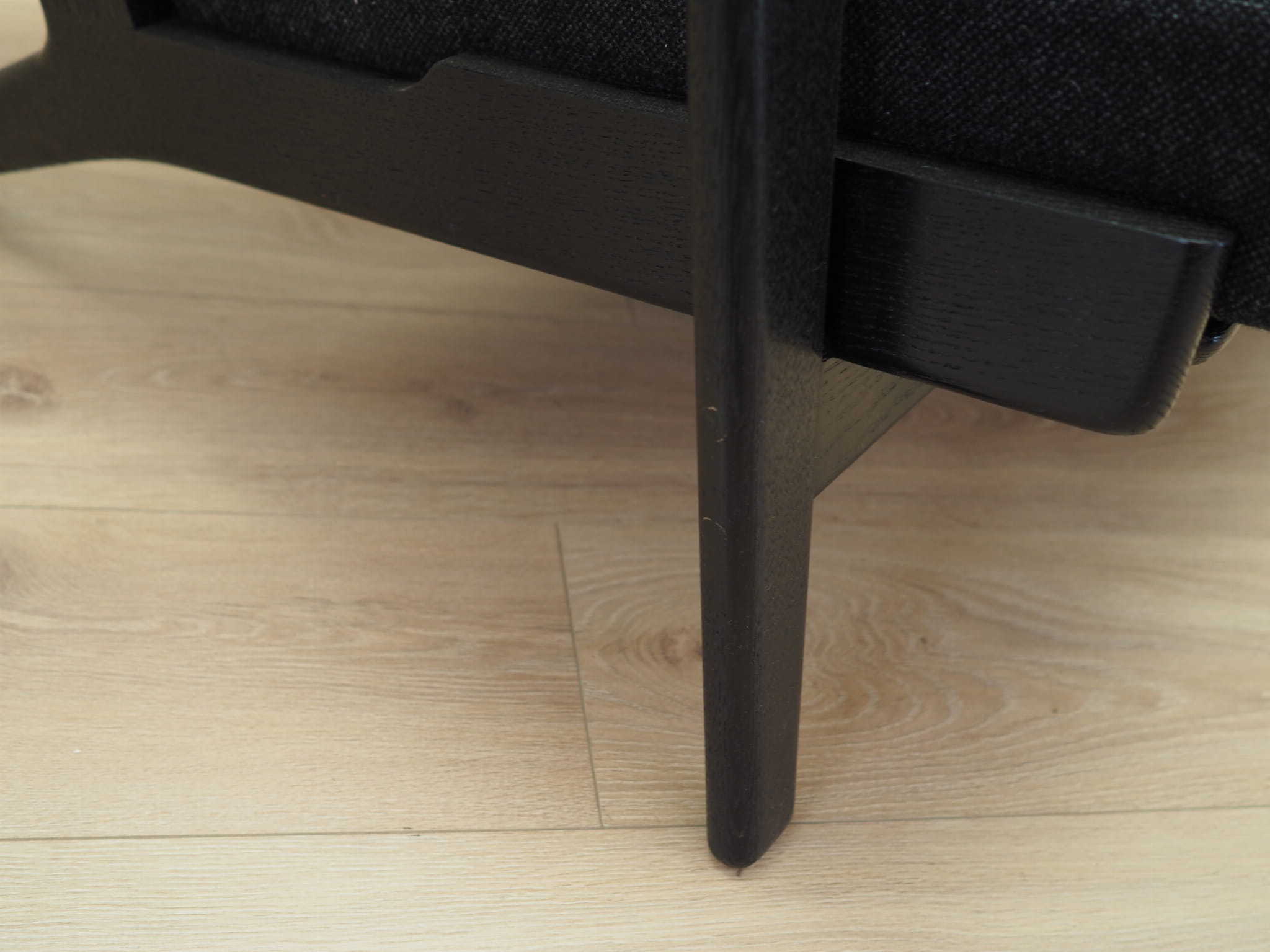 Sofa Textile Wood Black 1960s