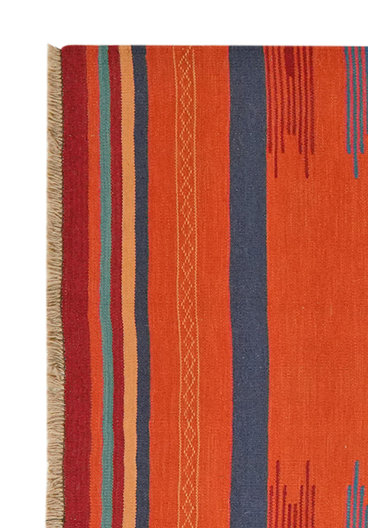 Kilim Gashgai Teppich Orange