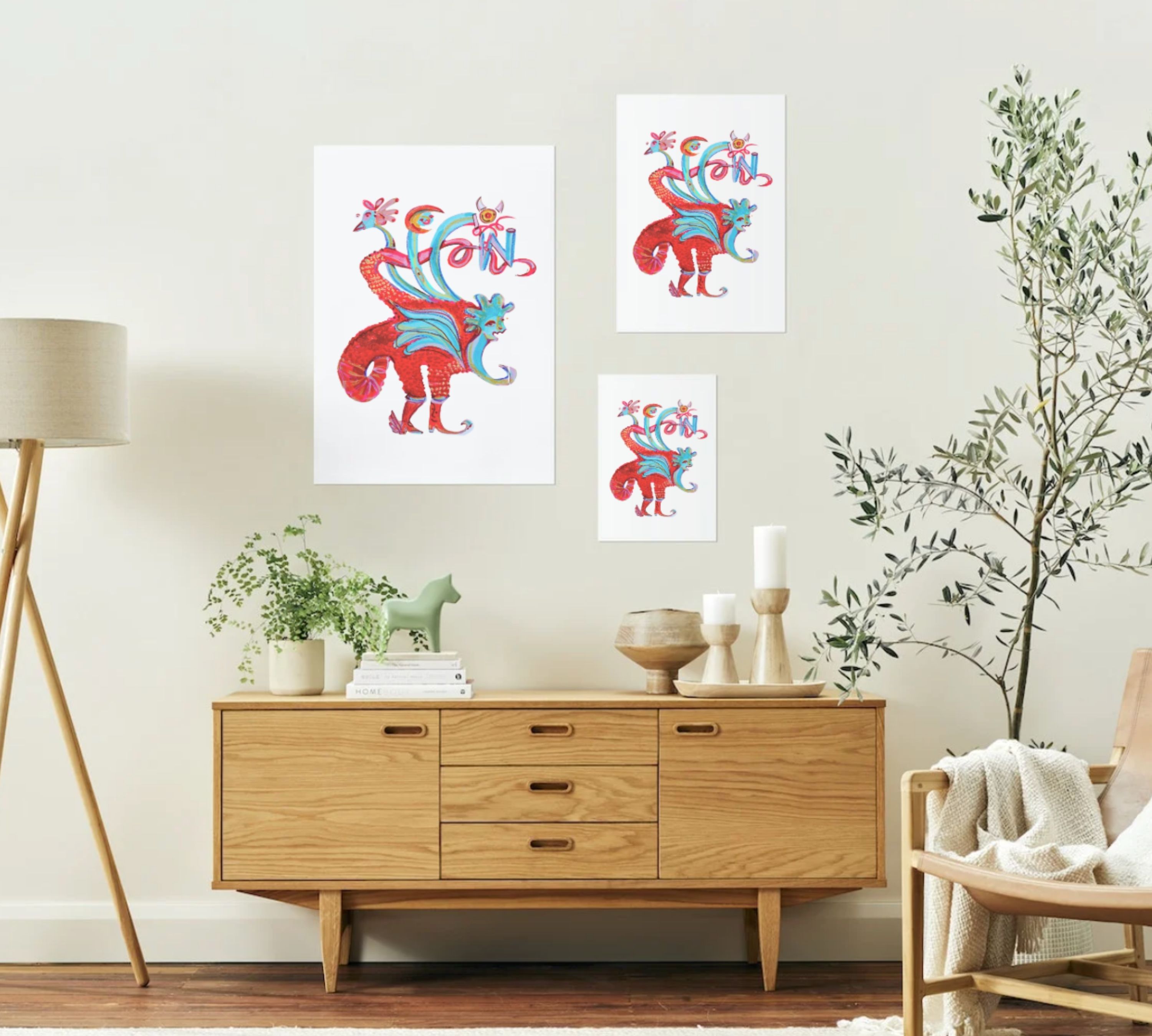 Phyton Art printMulticolor