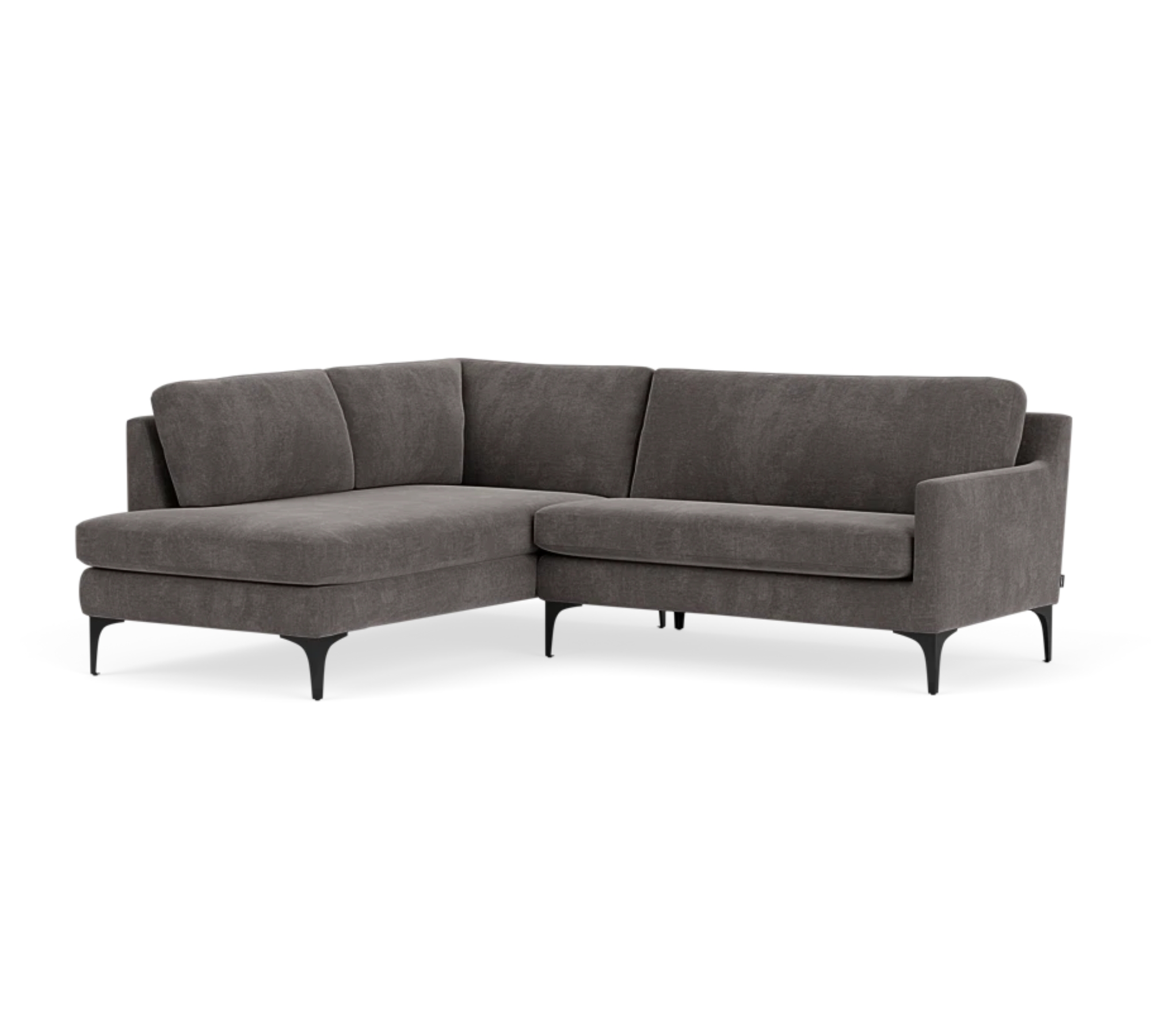 Astha Sofa Récamiere Links Danny Steel Grey