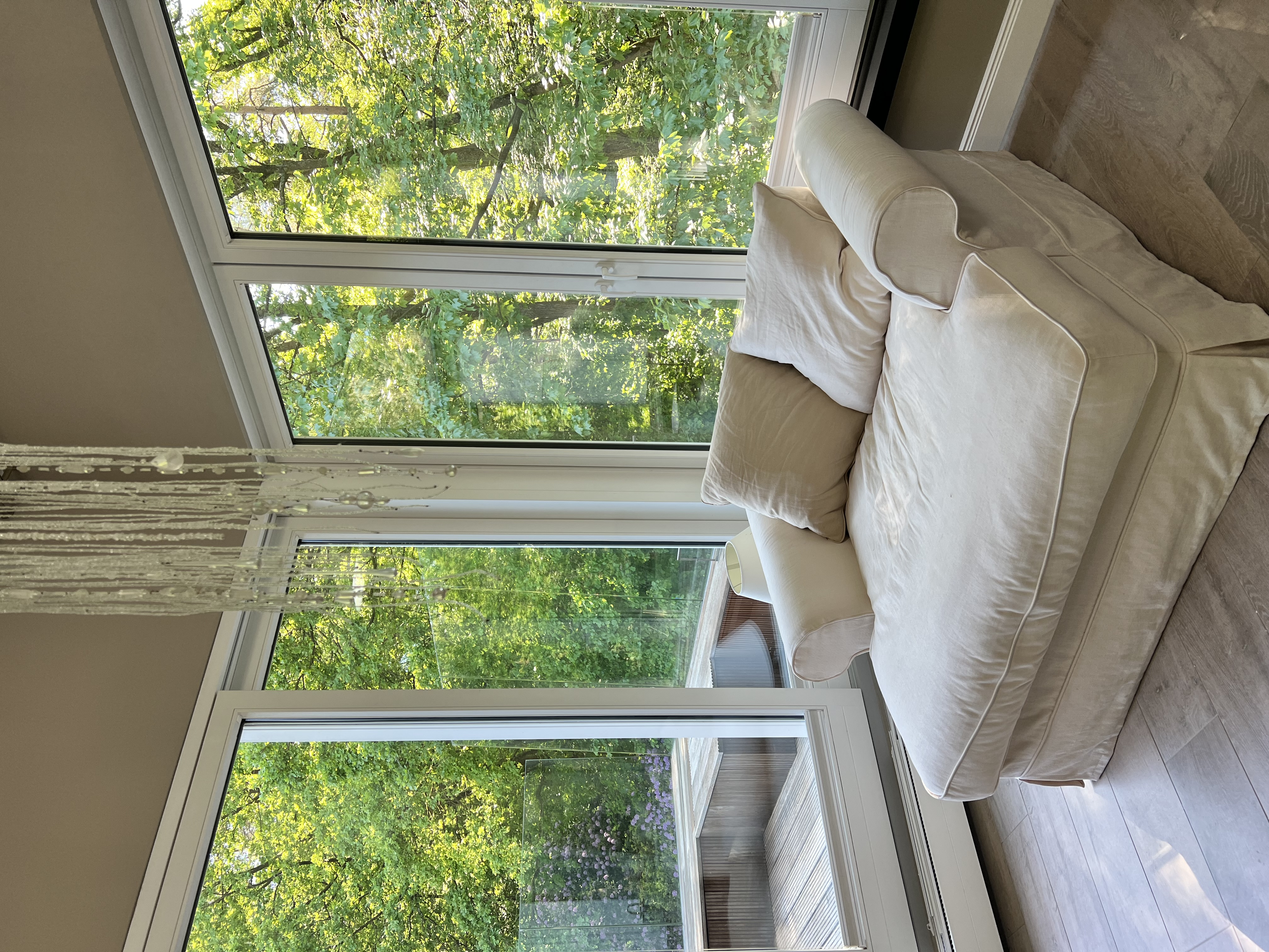 Sofa 1-Sitzer Baumwolle Beige