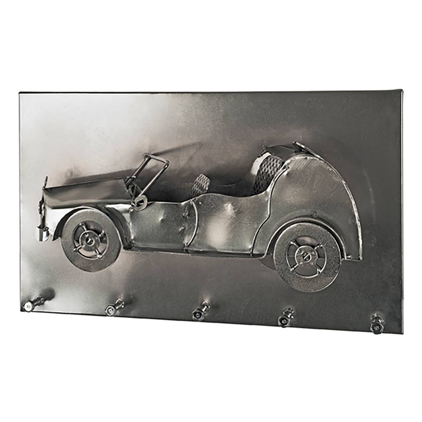 Wandgarderobe Aterrado II Stahl Silber