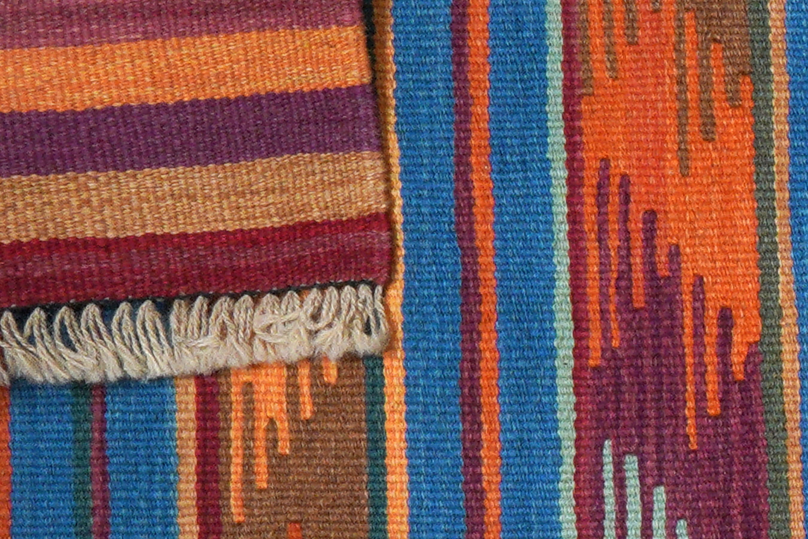 Kilim Gashgai Teppich Wolle Mehrfarbig