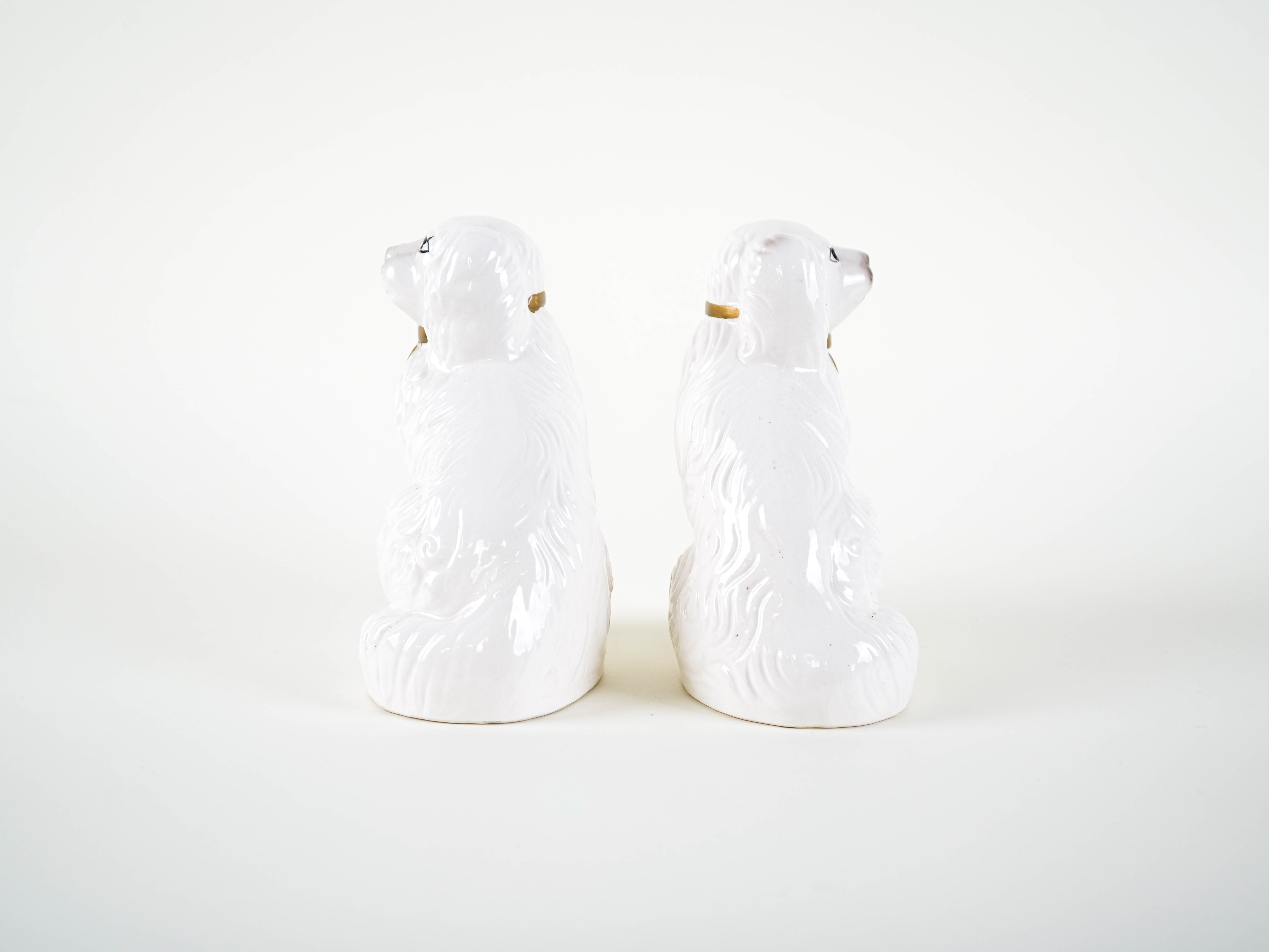 Dog Figures English Style Ceramic 1970s