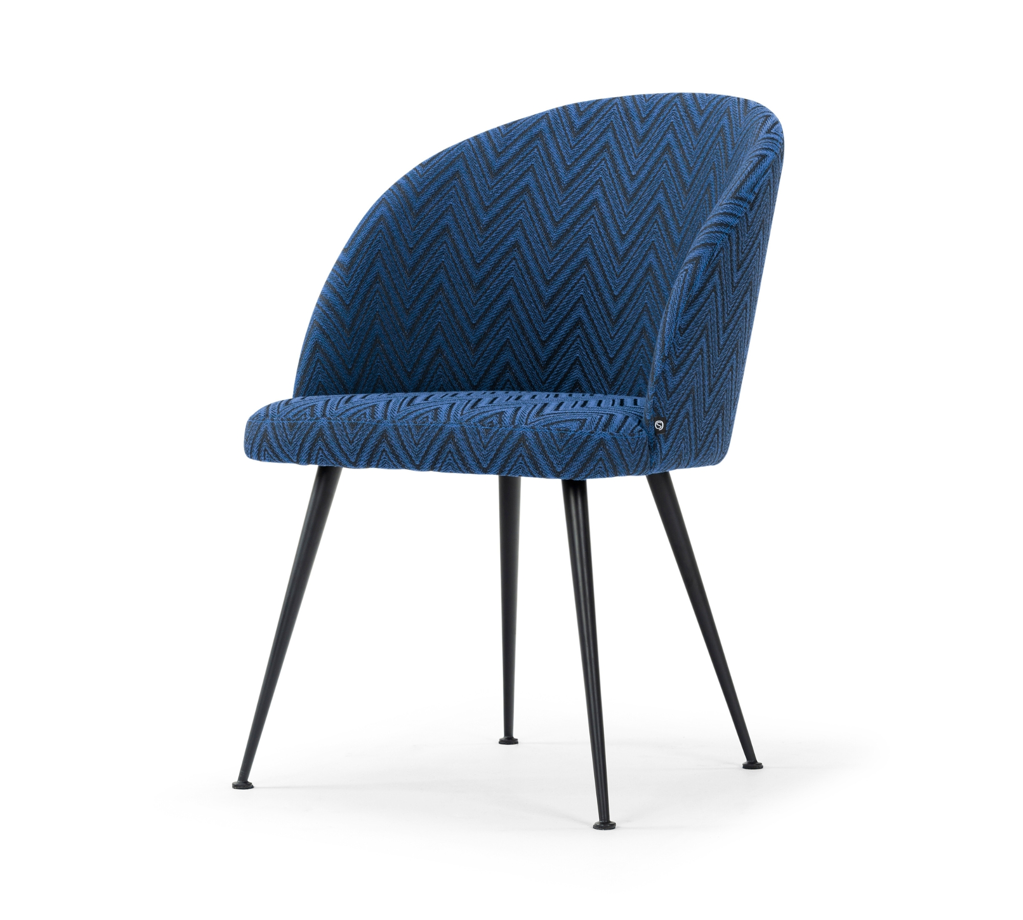 Holly Esszimmerstuhl Danilo Zigzag Navy