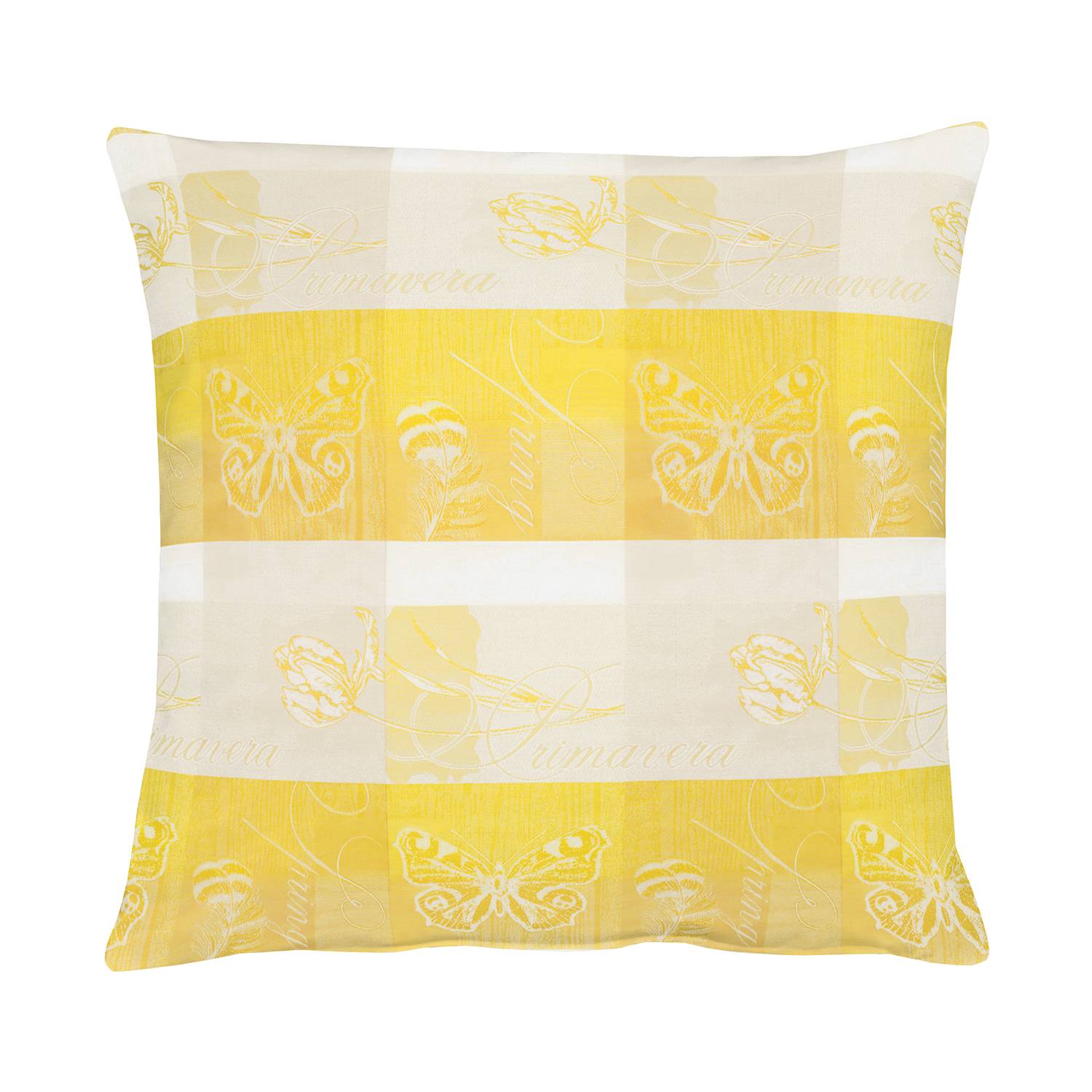 Kissen Summer Garden I Gelb 48 x 48 cm