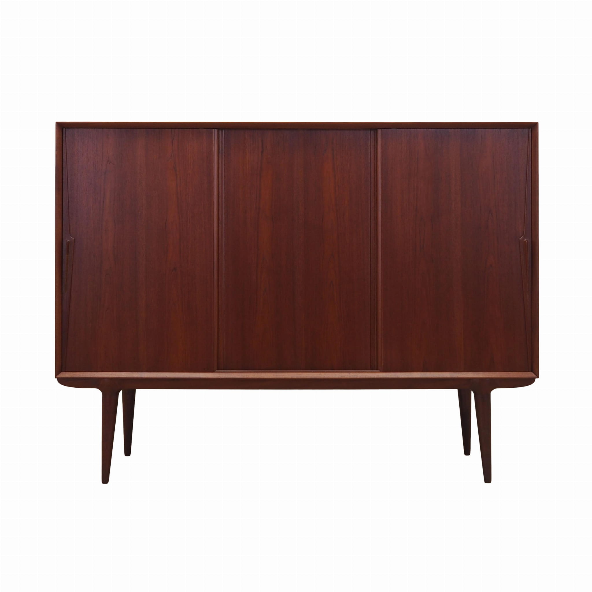 Vintage Highboard legno di teak marrone anni '70