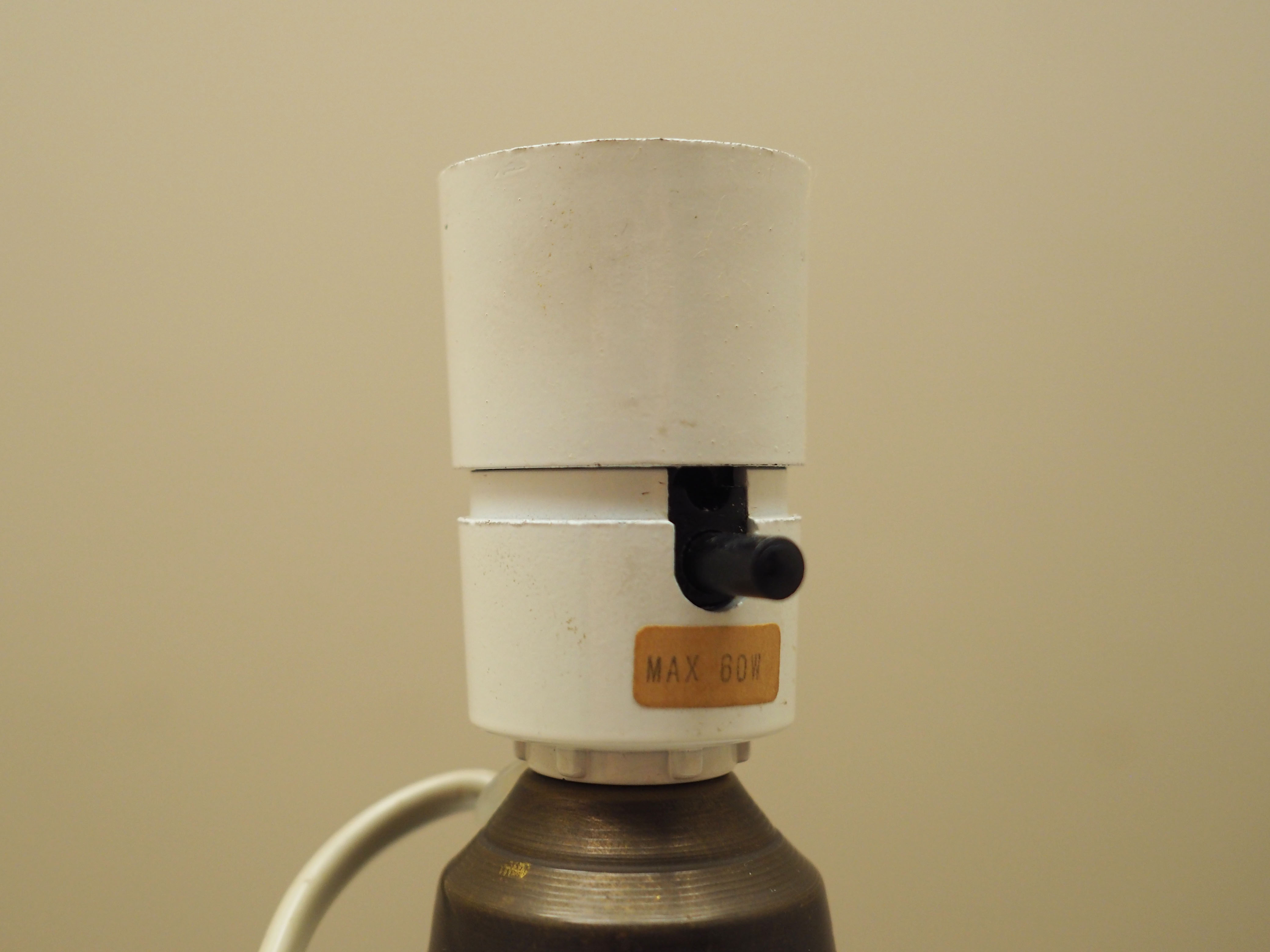 Table lamp glass 1970s