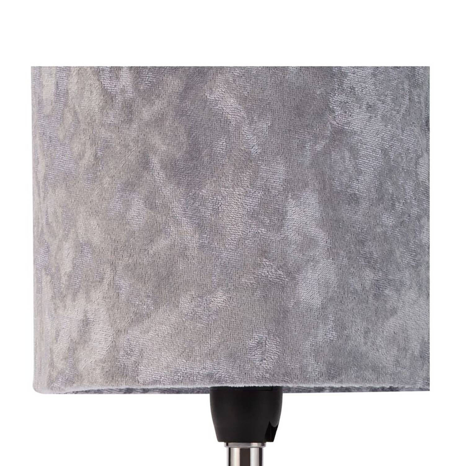 Classy Velvet Tischleuchte Mischgewebe Klarglas 1-flammig