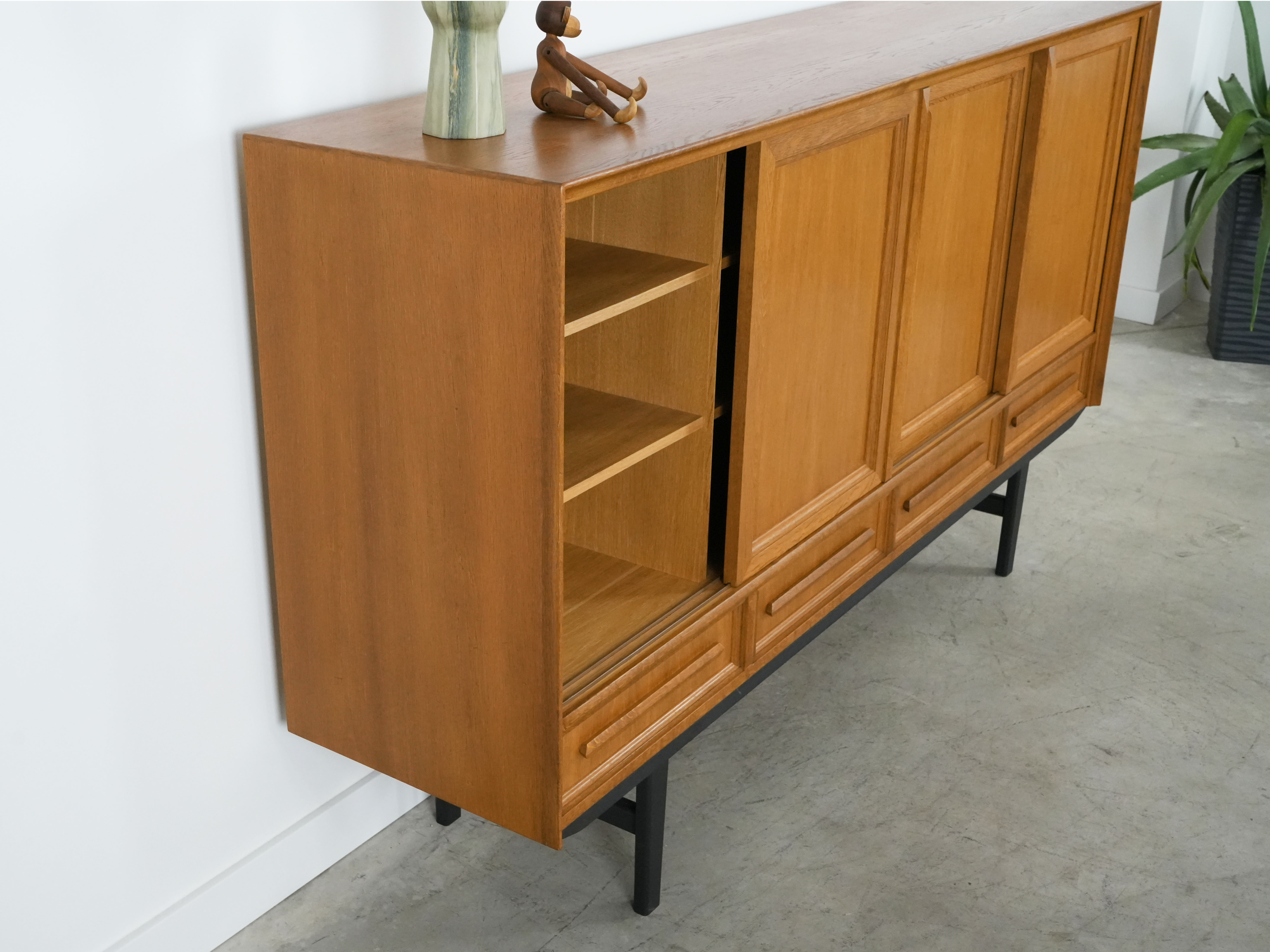 Highboard Eiche 1960er Jahre