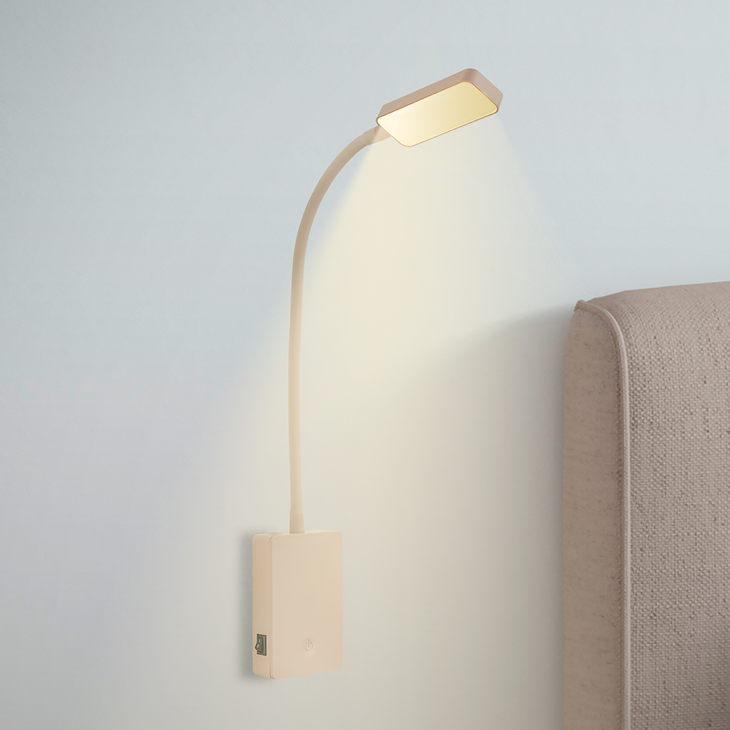 Cielo LED Wandleseleuchte Beige