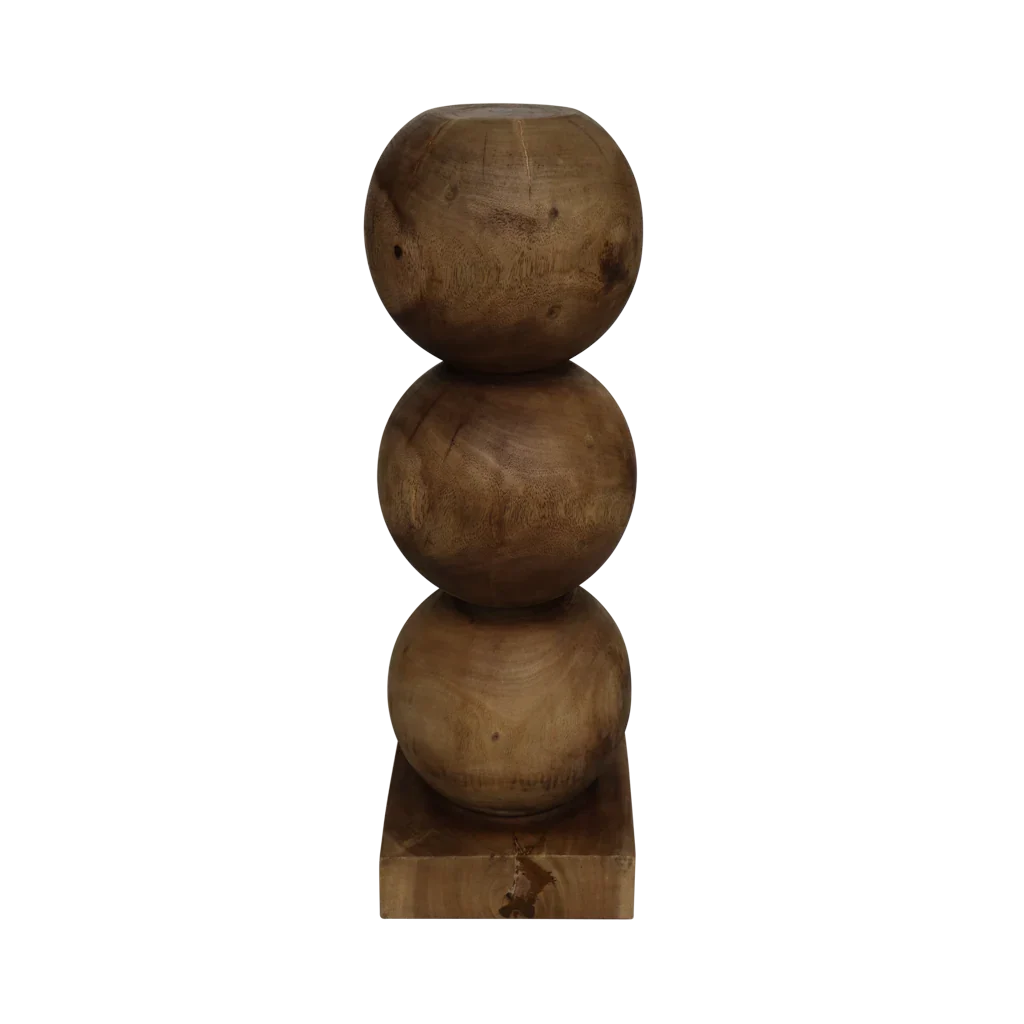 Sockelleuchte Holz Braun