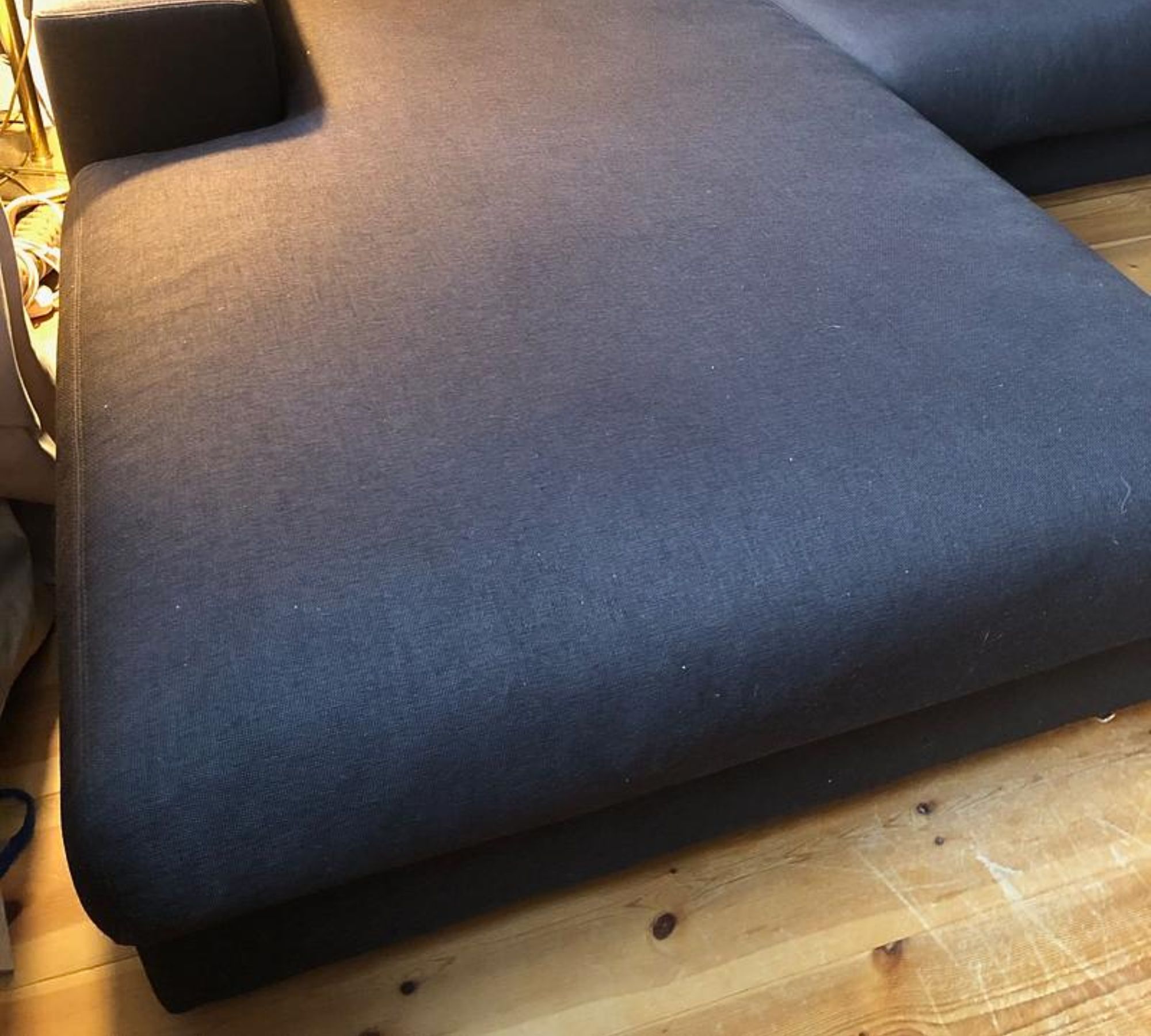 Sofa Récamiere Links Schokoladenbraun