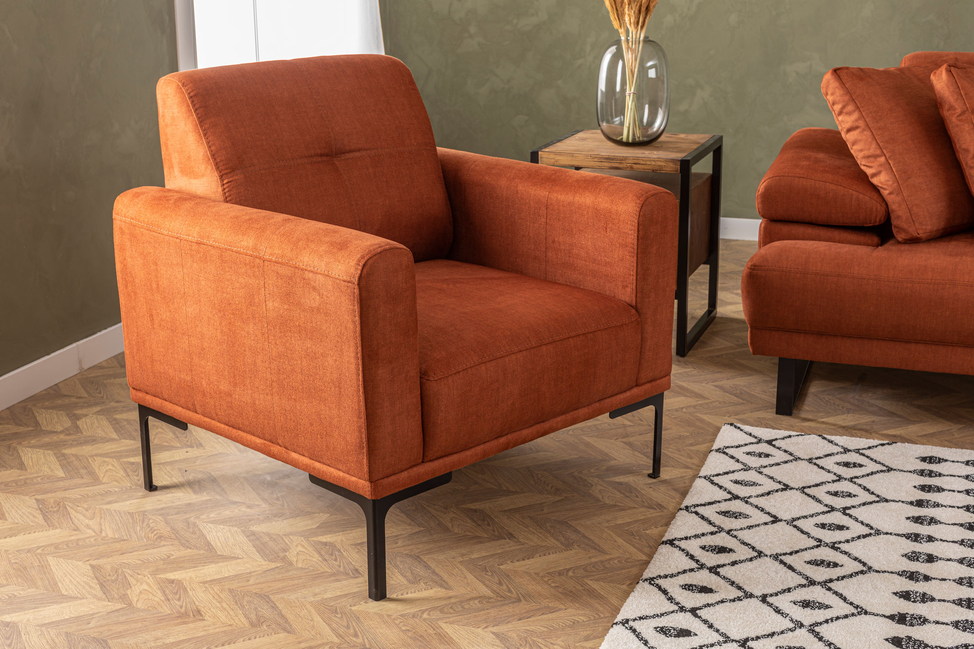 Modern armchair Orange