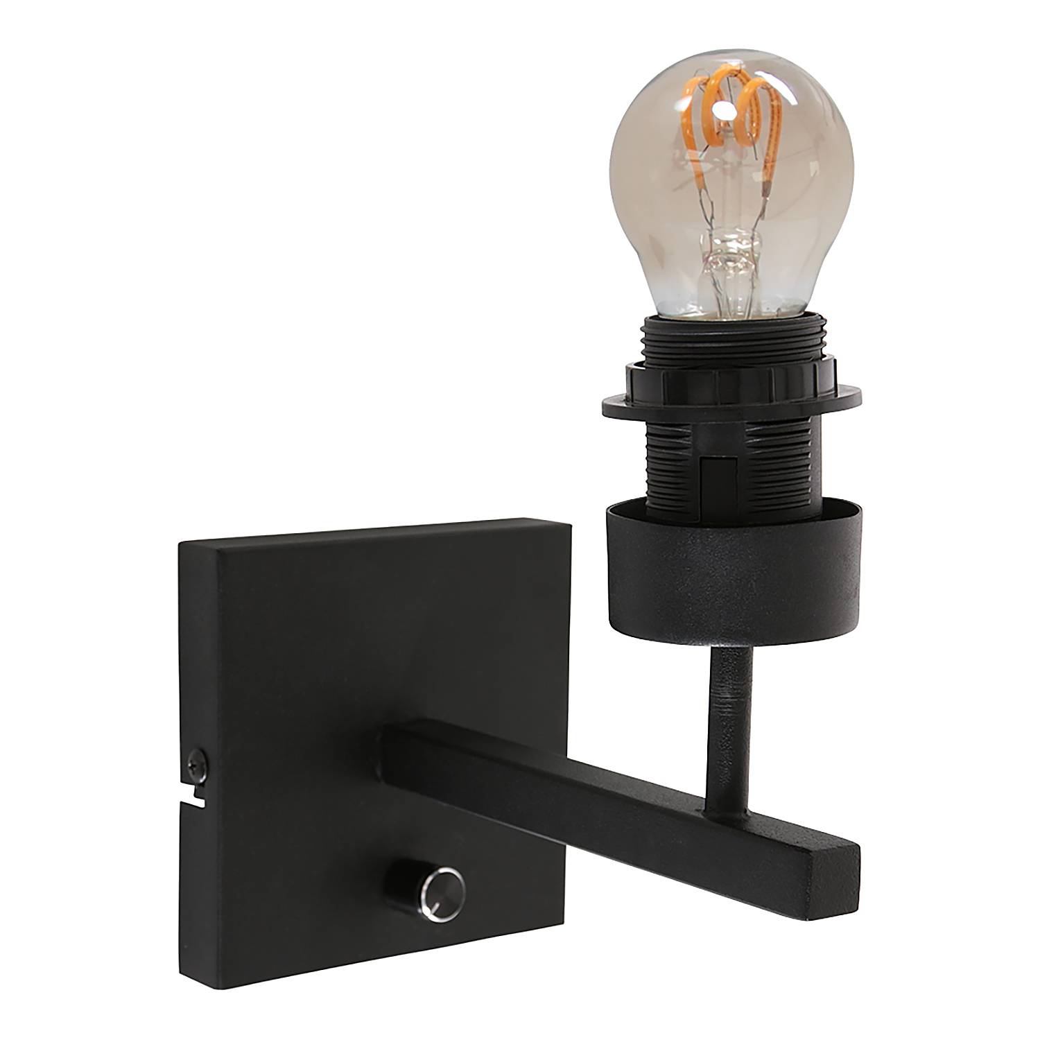 Wall lamp Rod without shade Black