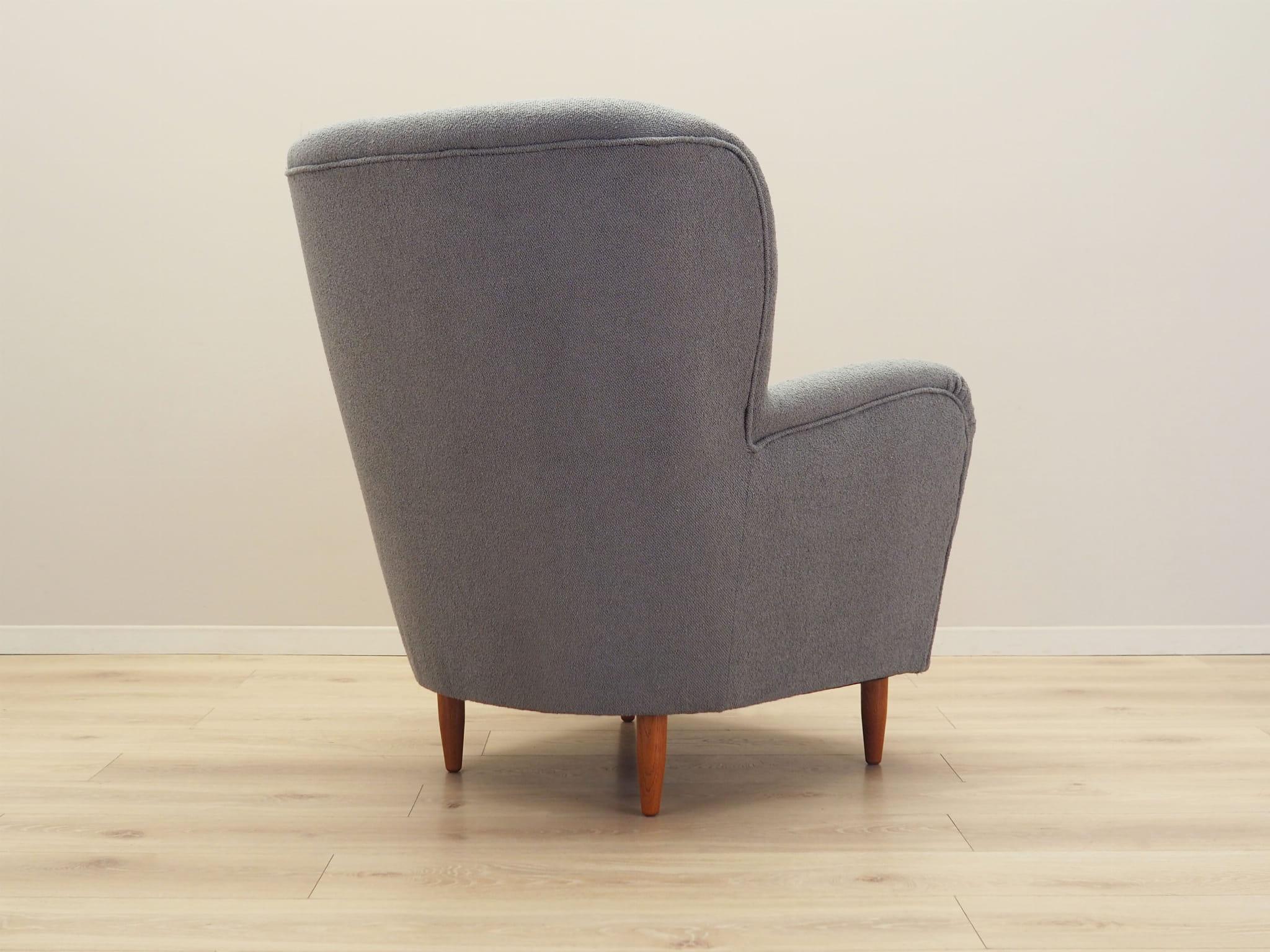 Armchair Textile Wood Grey