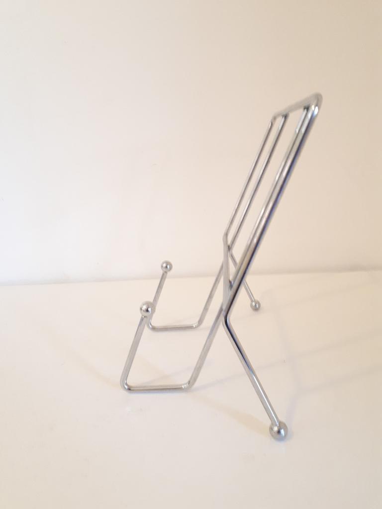 Vintage LP-Ständer Chrom Silber