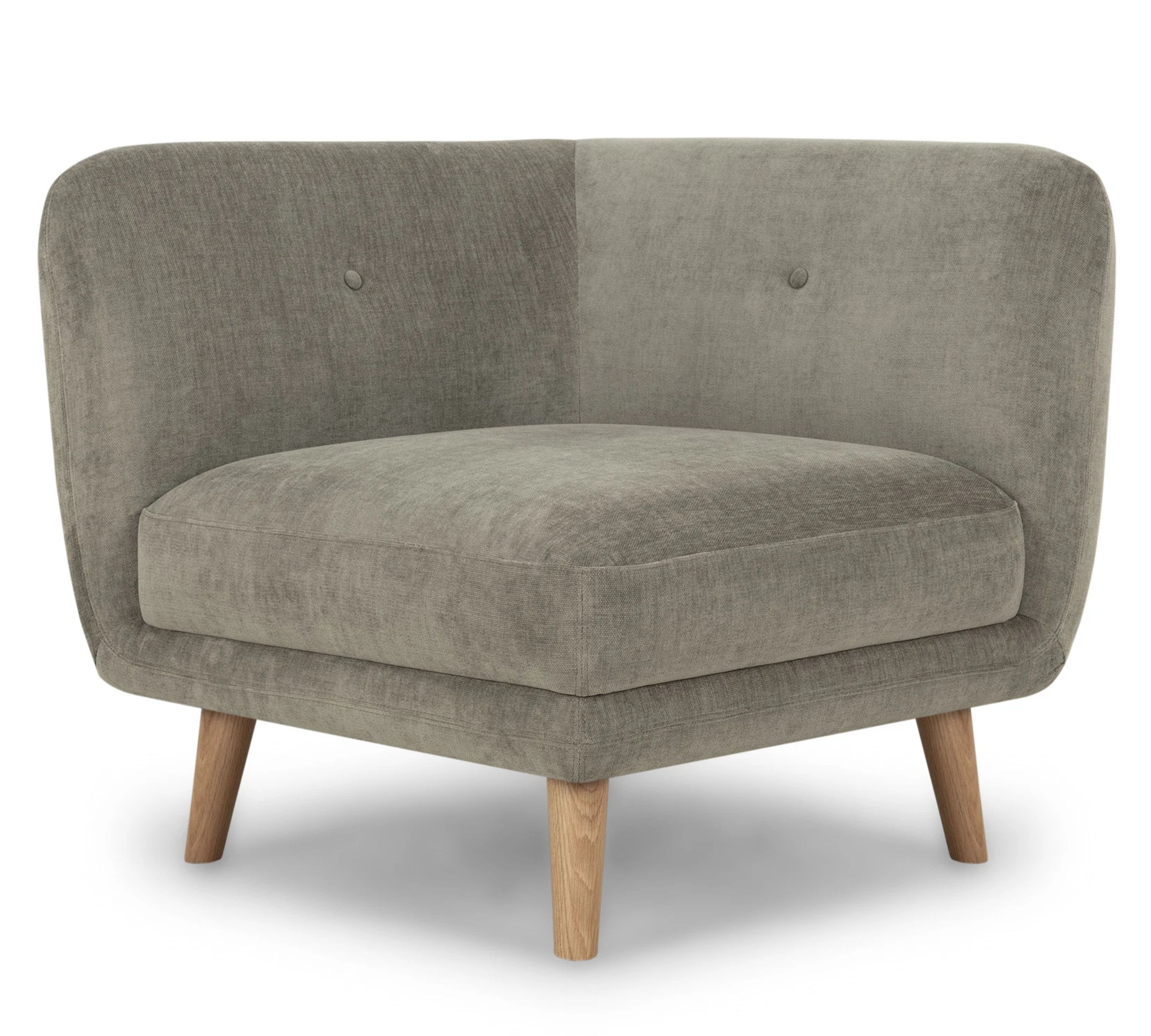 Alfred 1-Sitzer Eckmodul Rechts Planet Grey Green