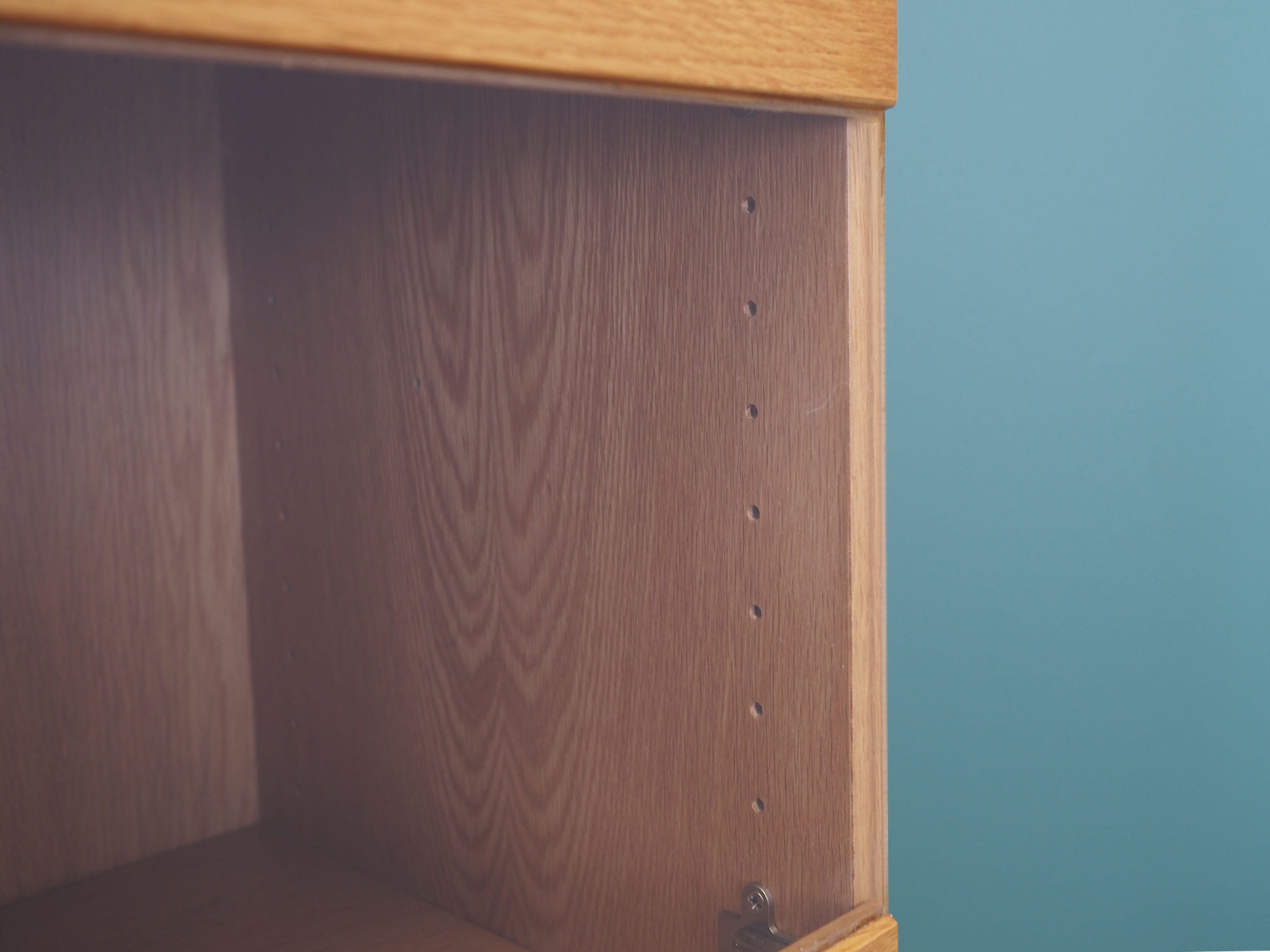 Vintage Bookshelf Wood Beige 1970s