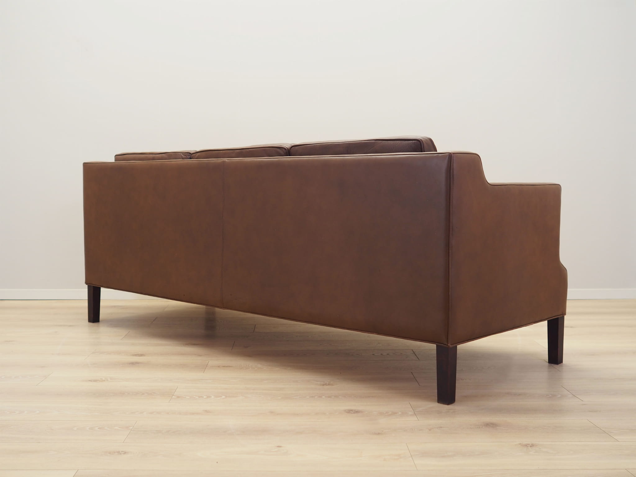 Vintage Sofa Leder Braun 1970er Jahre