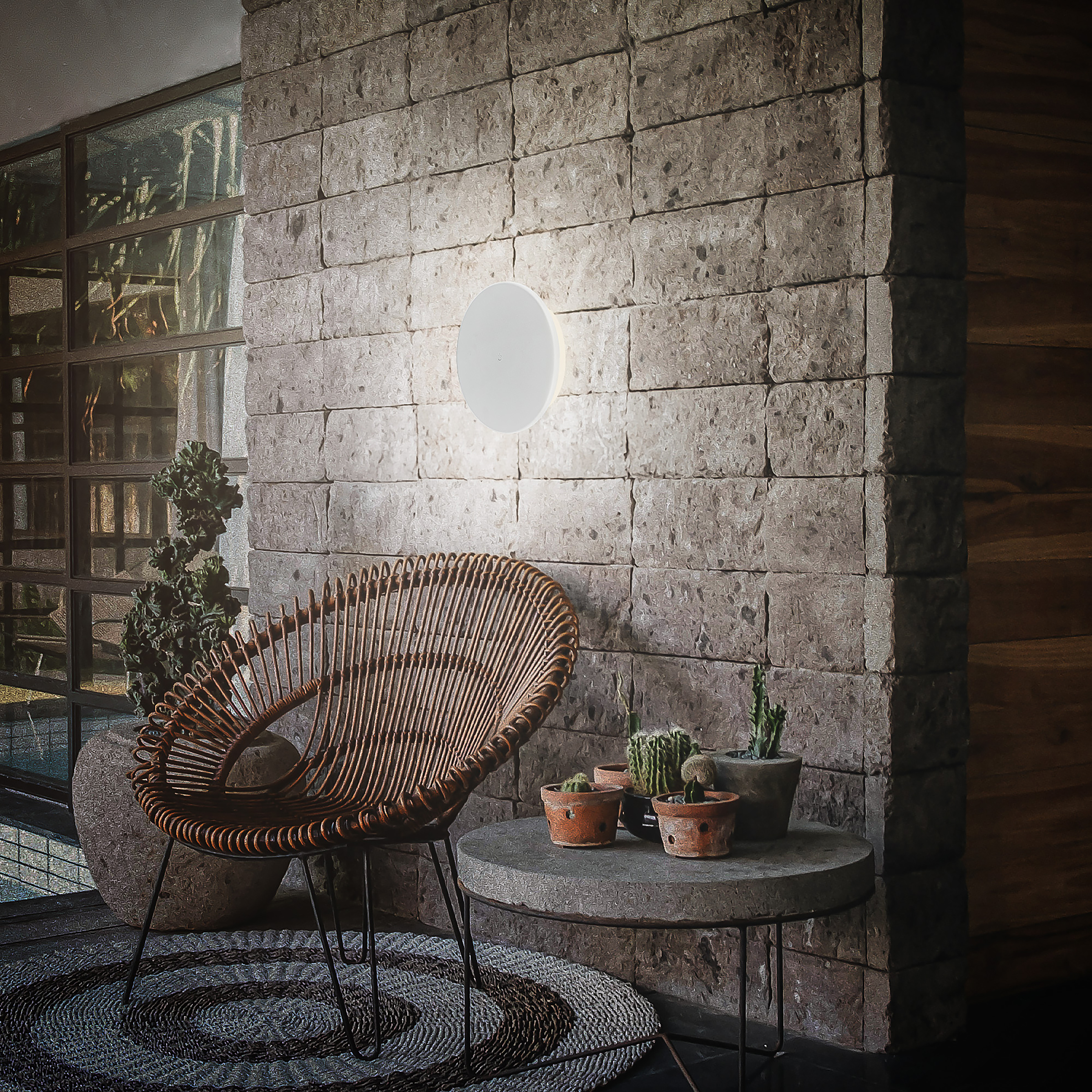 LED Battery Wall Light Aurora White