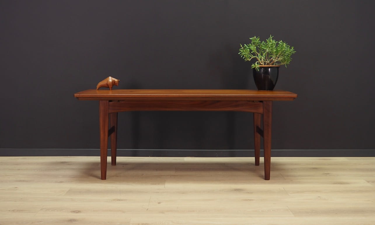 Vintage Bank Teak Wood Brown 1970s